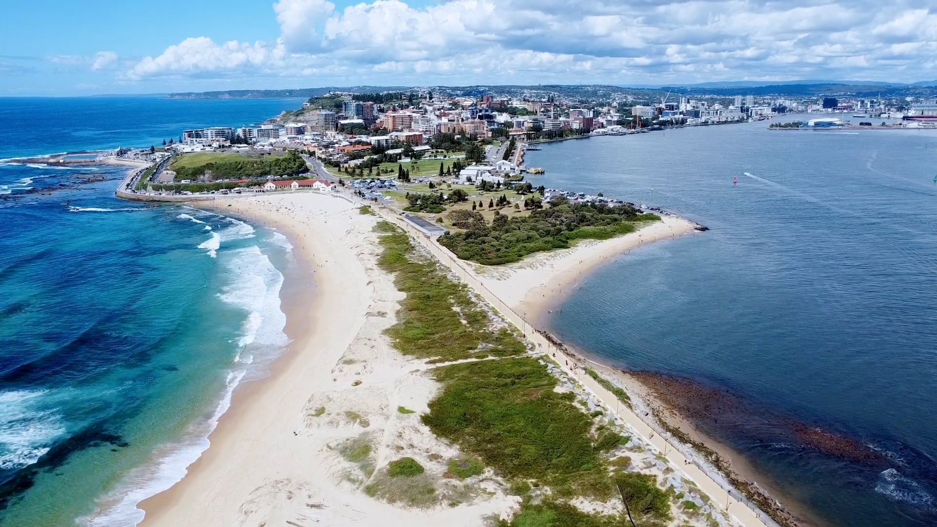 1920x1080 Drone Footage of Sea Waves