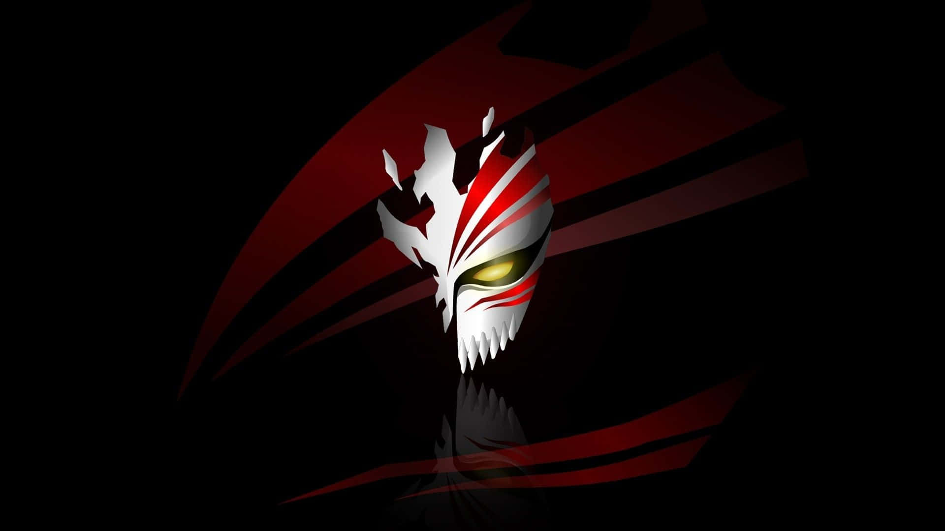 1920x1080 Download a red and white skull logo on a black background Wallpaper