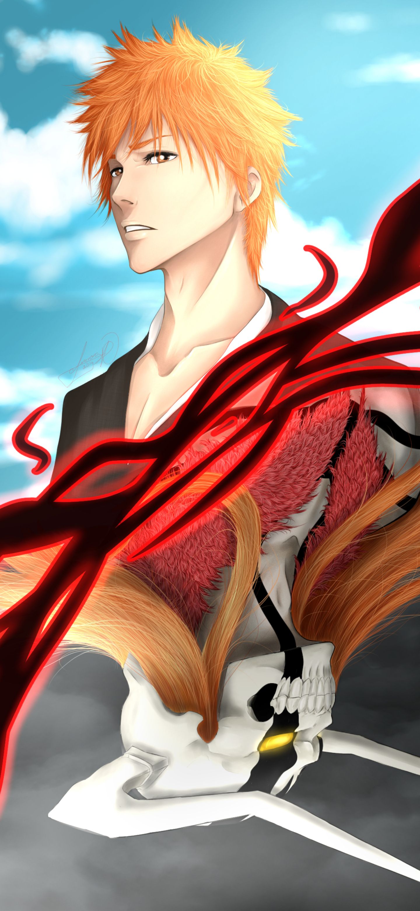 1440x3120 Phone wallpaper: Hollow (Bleach), Anime, Bleach, Ichigo Kurosaki 1188509
