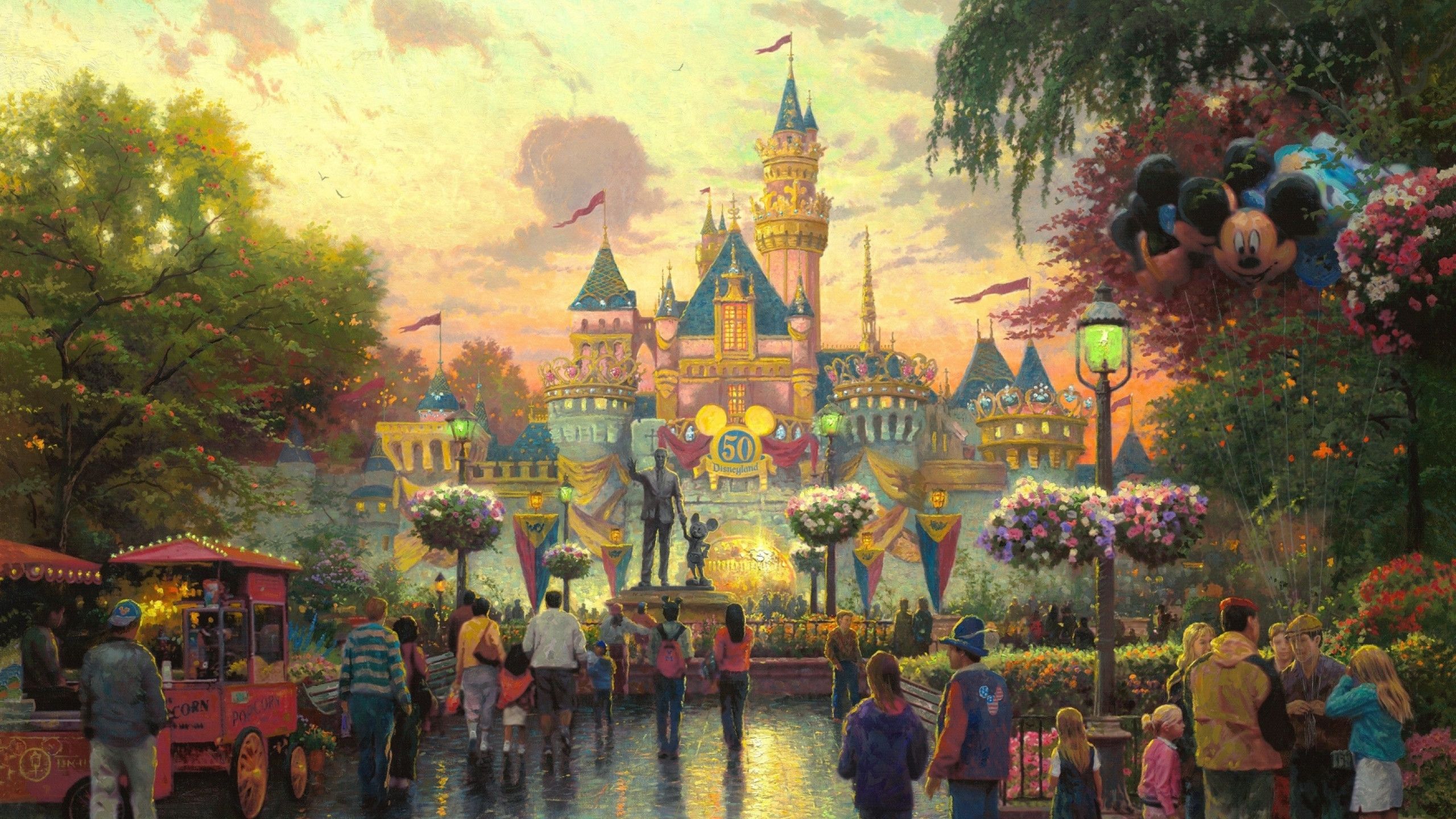 2560x1440 Disney Castle Wallpaper HD 21635