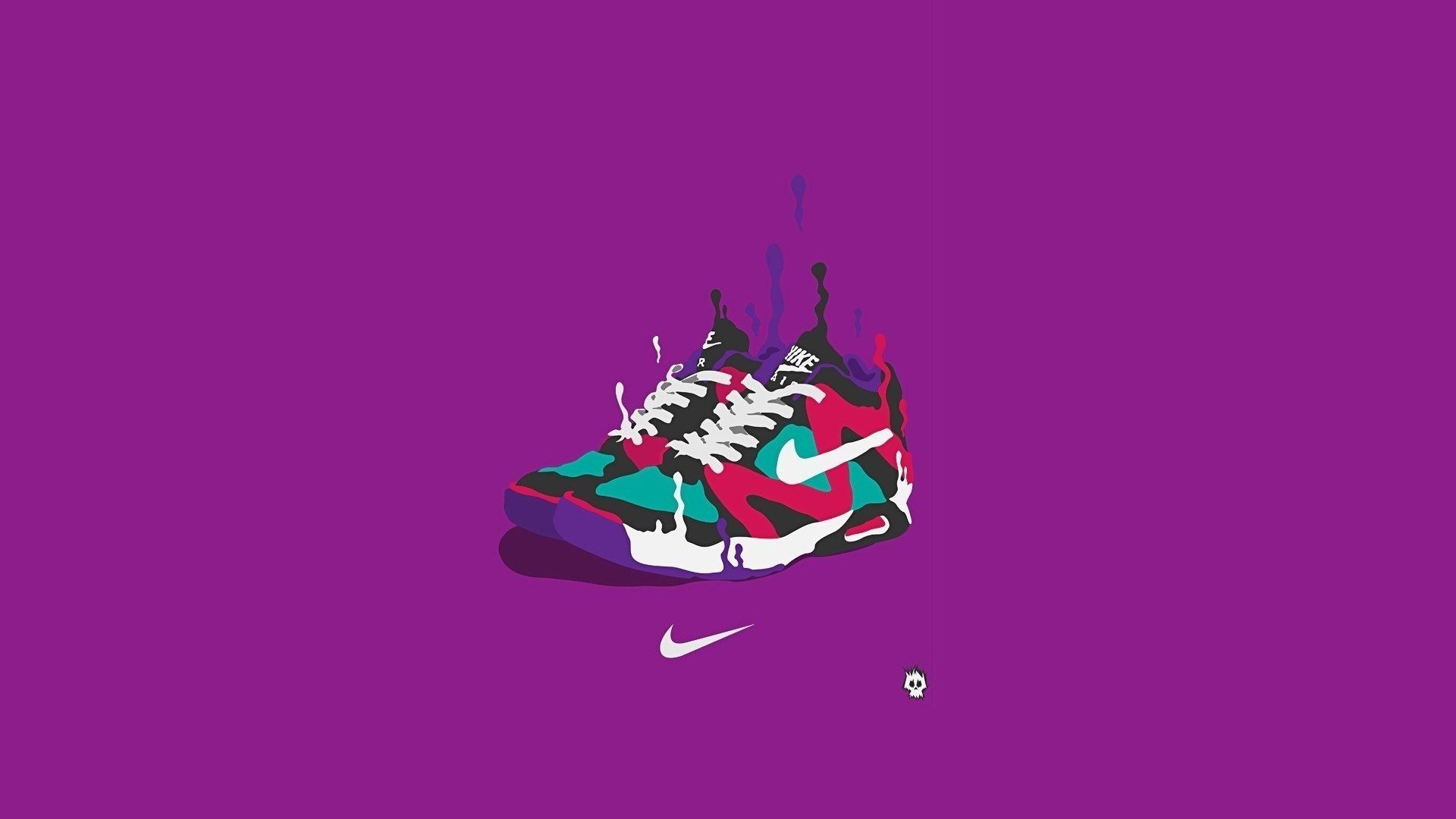 1920x1080 Vibrant Nike HD Wallpaper: A Artistic Take On Man Made Sneakersx1080