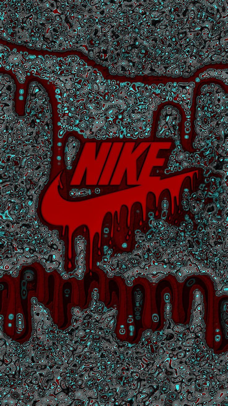 736x1308 Dripping Nike Logo Wallpaper. Abstract nike design, Creative nike wallpaper ideas, Nike logo art style