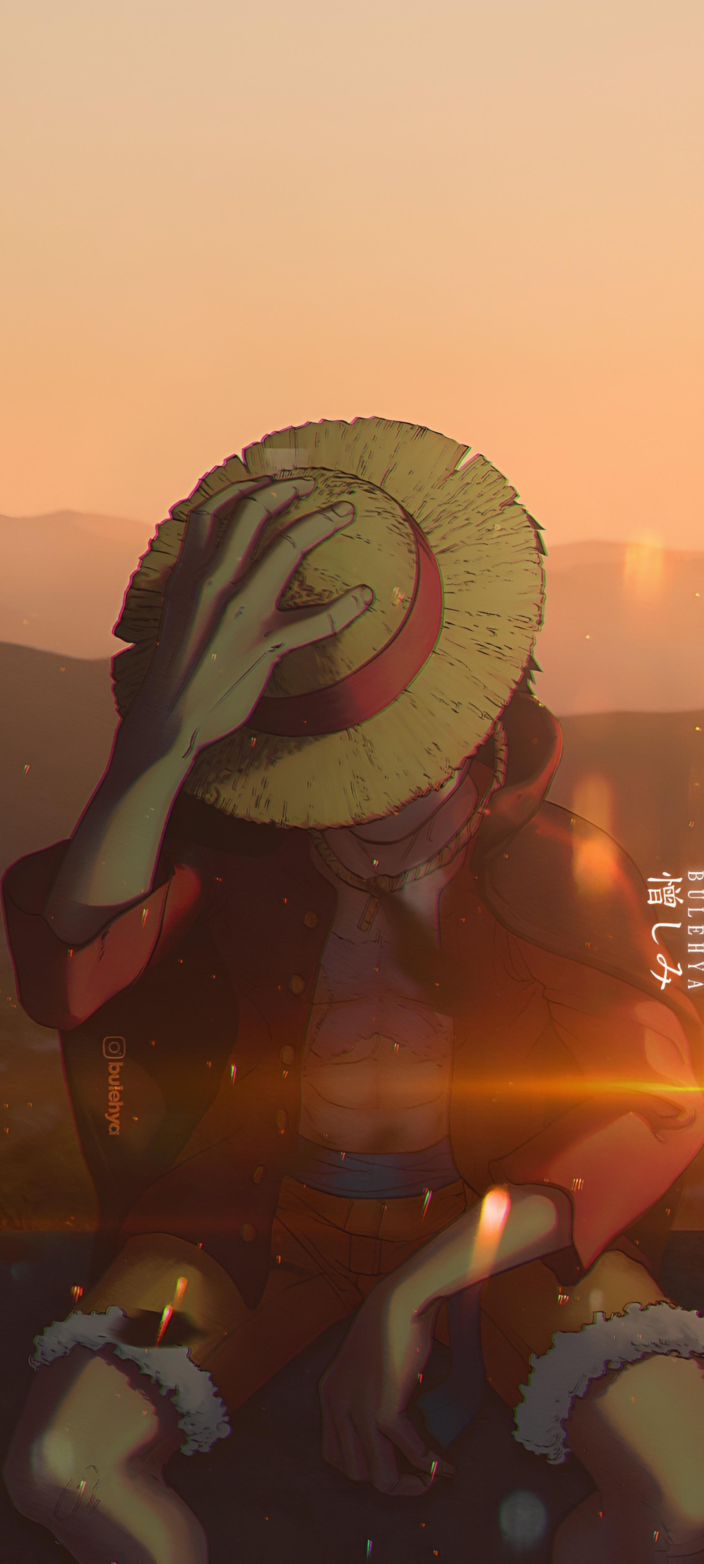 2250x5000 One Piece, Monkey D. Luffy, DEPTH EFFECT optimized, phone wallpaper (by Bulehya) [2250x5000] [20:9]