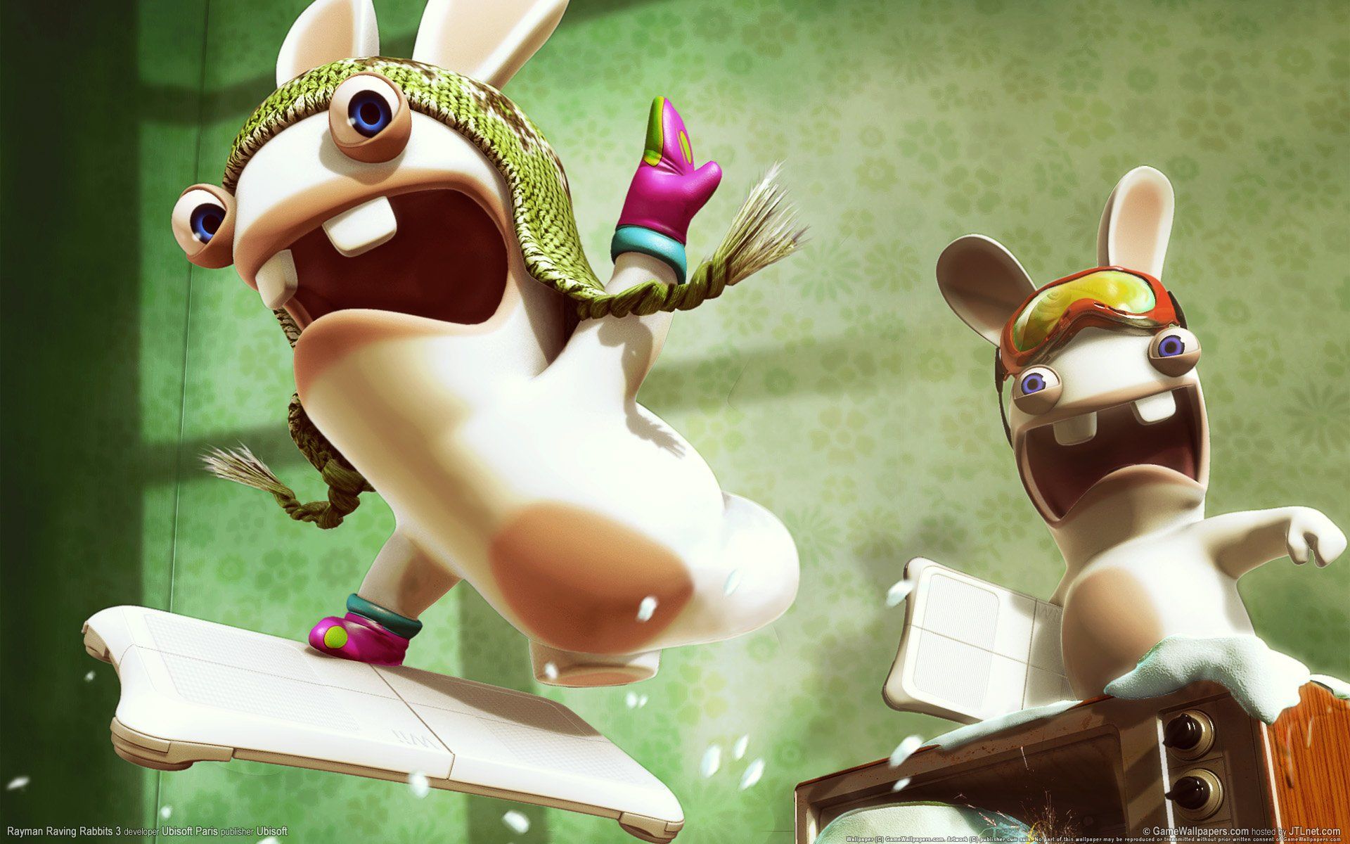 1920x1200 Rayman Raving Rabbids HD Wallpaper Delightx1200