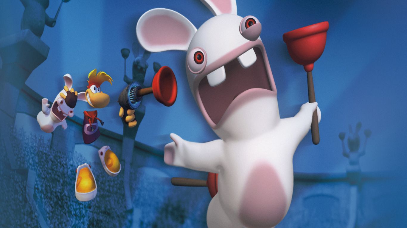 1366x768 Rayman Raving Rabbids Image Games Database