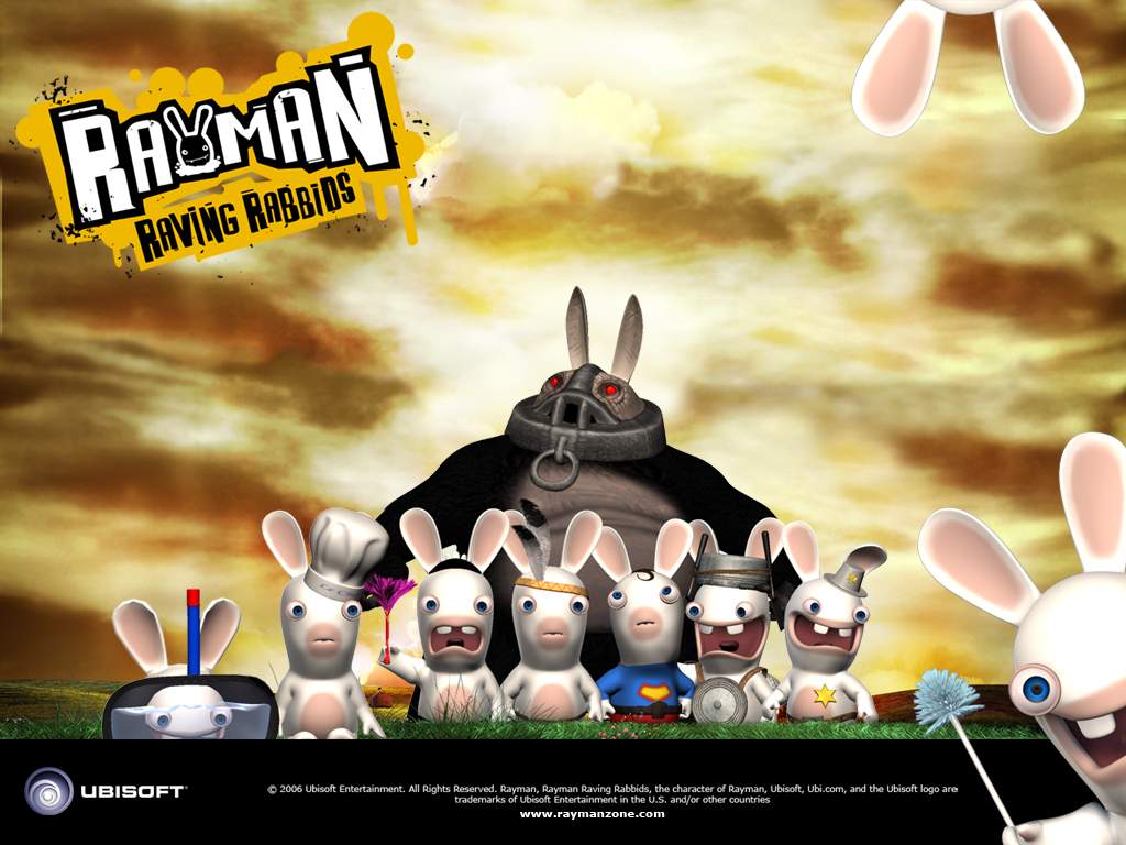 1024x768 Rayman Raving Rabbids (Video Game 2006)