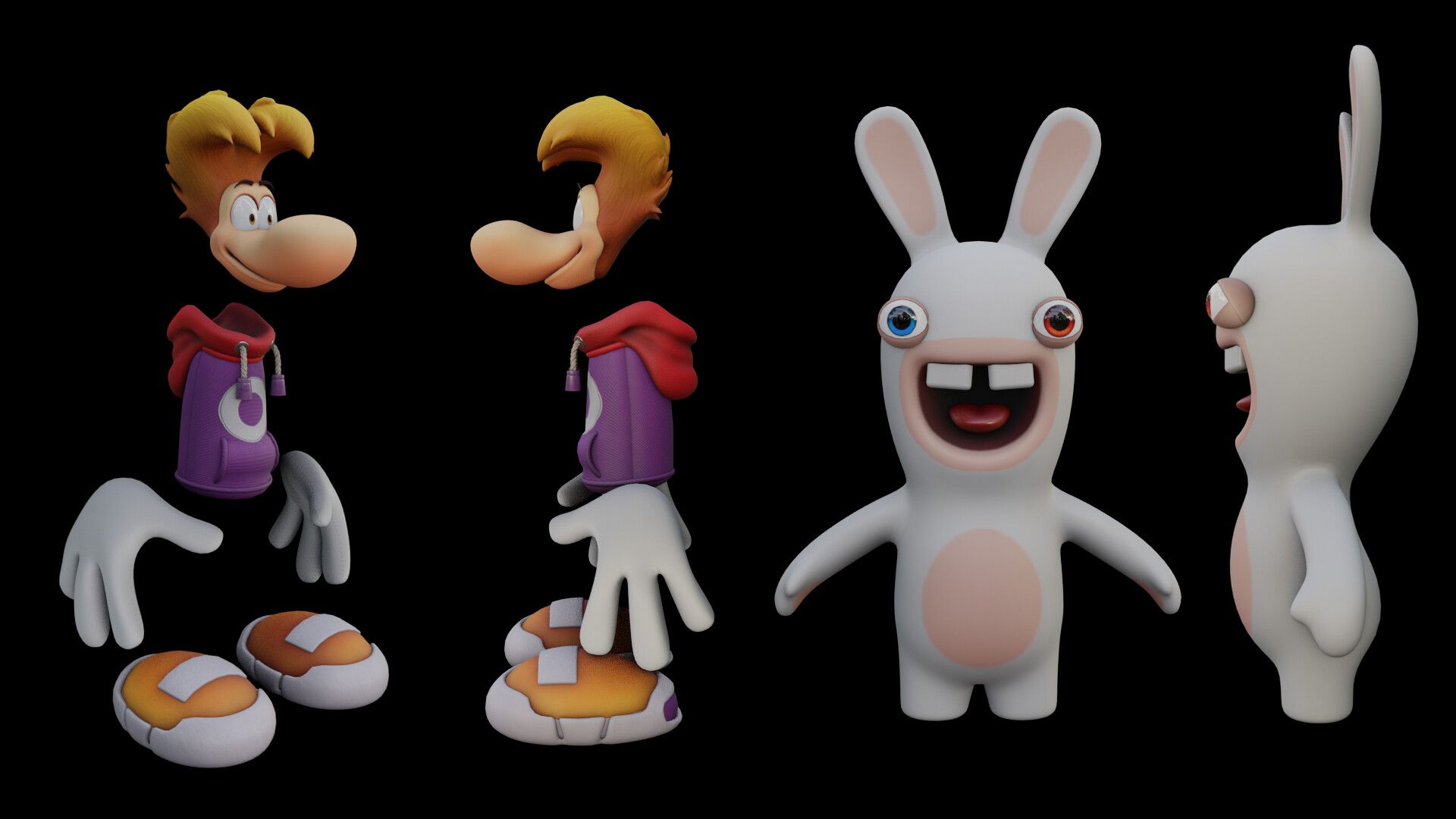 1920x1080 Rayman Raving Rabbids HD Fanart