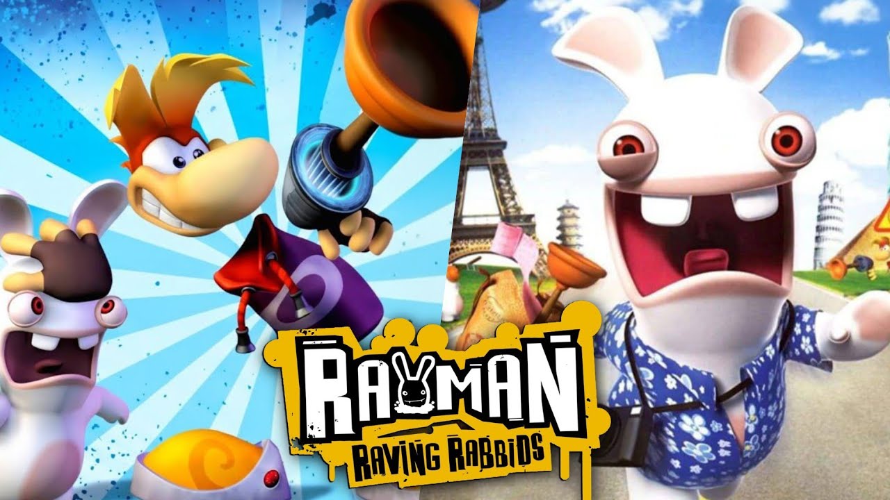1280x720 RAYMAN RAVING RABBIDS 1 2 Gameplay Walkthrough FULL GAME 100% [4K 60FPS]