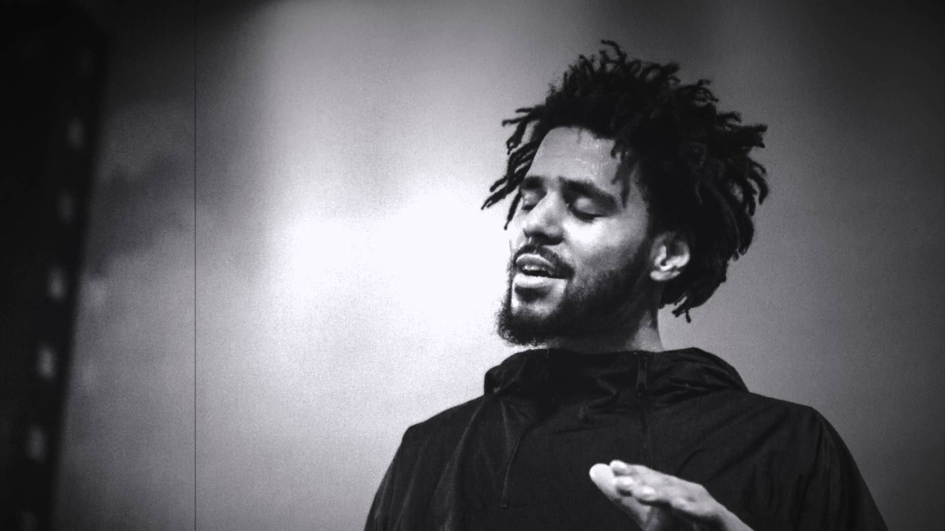 1920x1080 Black & White Picture Of J Cole HD J Cole Wallpaper