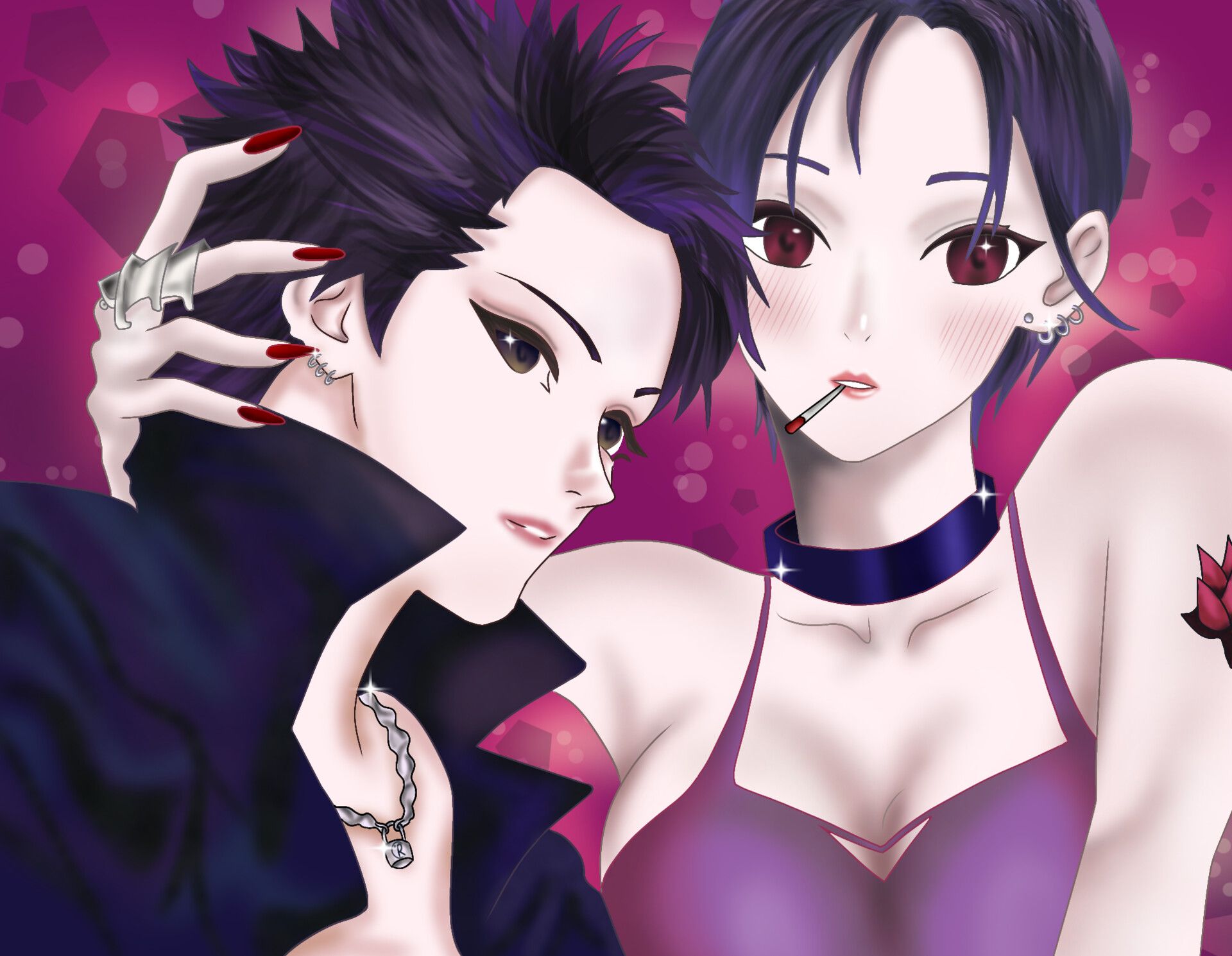 1920x1490 Nana Osaki and Ren Honjo (Anime Nana)