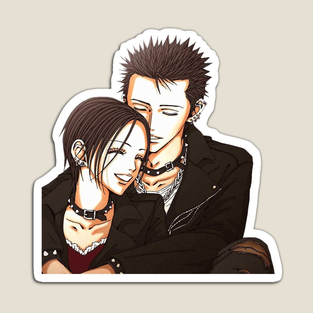 1000x1000 Nana Osaki and Ren Honjo Half Body Postcard