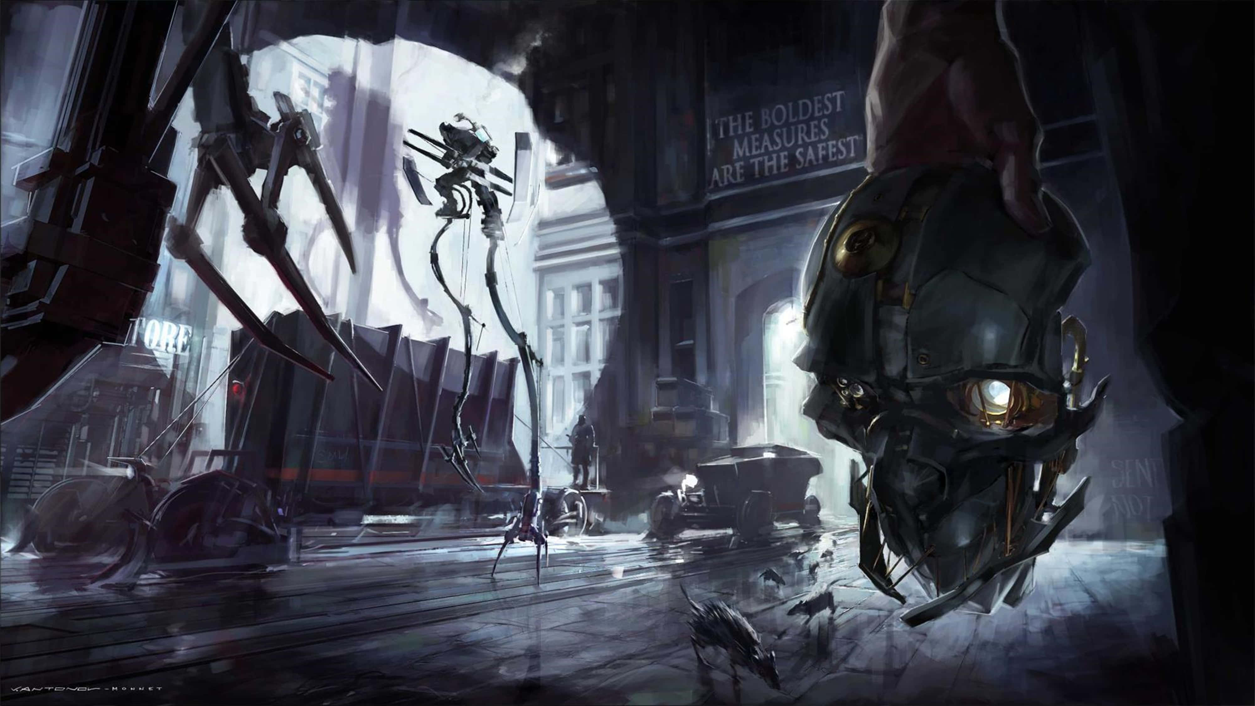 4000x2250 Download Survive and Thrive in the dystopian world of Dishonored Wallpaper