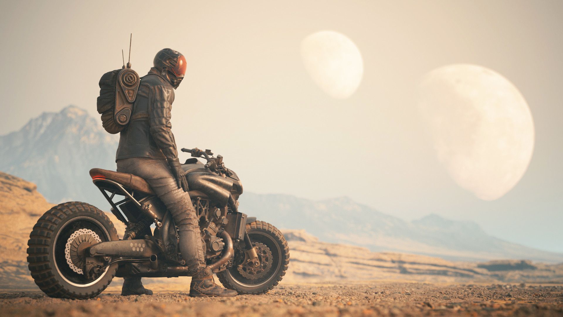 1920x1080 Dystopian Rider Wallpaper, HD Artist Wallpaper, 4k Wallpaper, Image, Background, Photos and Picture