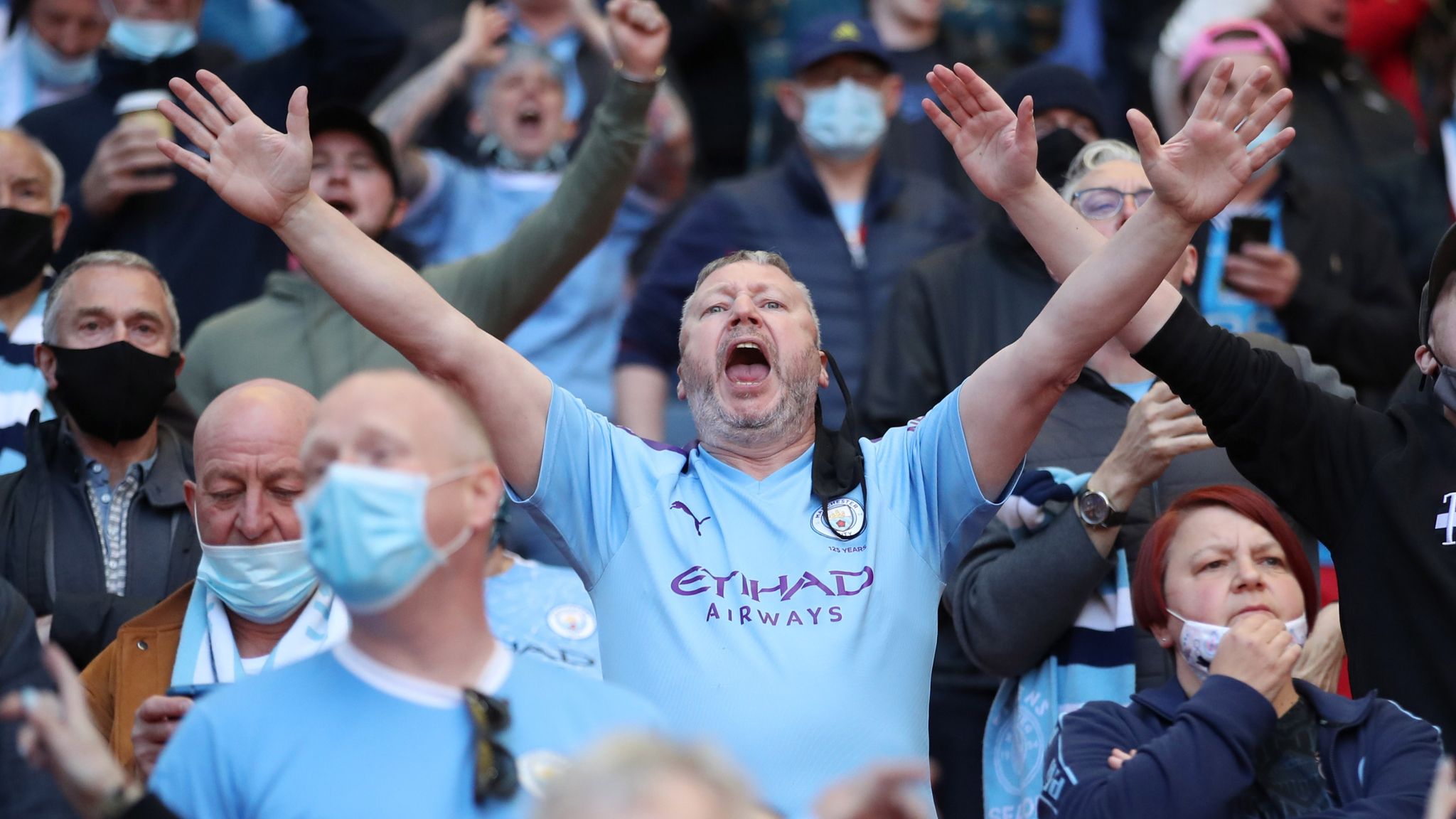 2048x1152 League Cup Final: Manchester City Beat Tottenham In Front Of 000 People At Wembley In UK's Biggest Post COVID Football Crowd