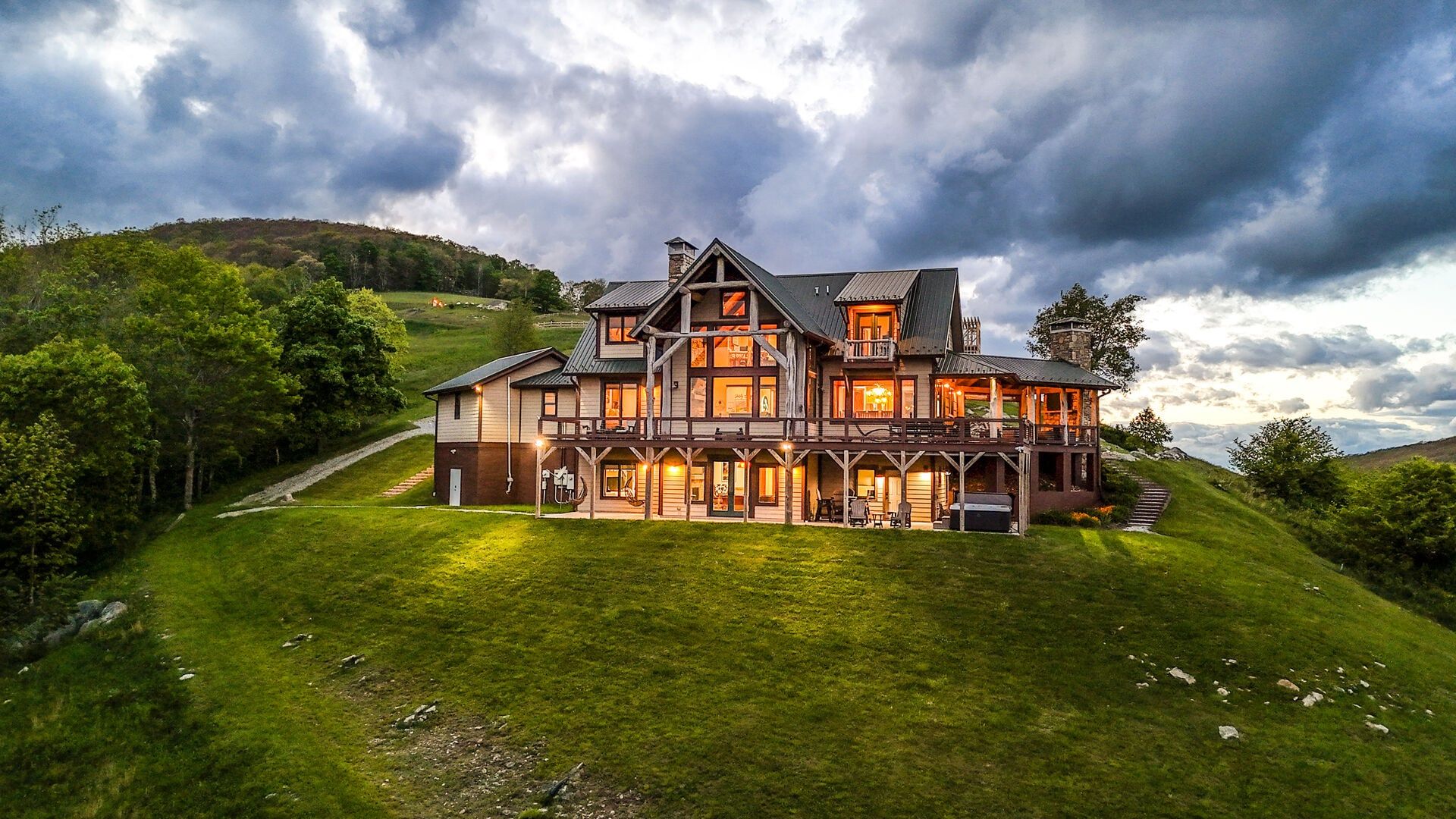 1920x1080 Over The Top Lodge at Chappell Farms. Blue Ridge Rentals