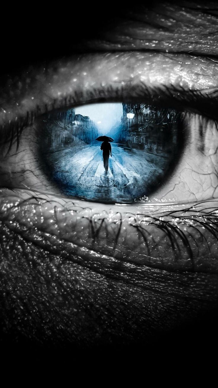 736x1308 Cool eye image. Eye with city in it, Eye reflection art, Eyes without a face