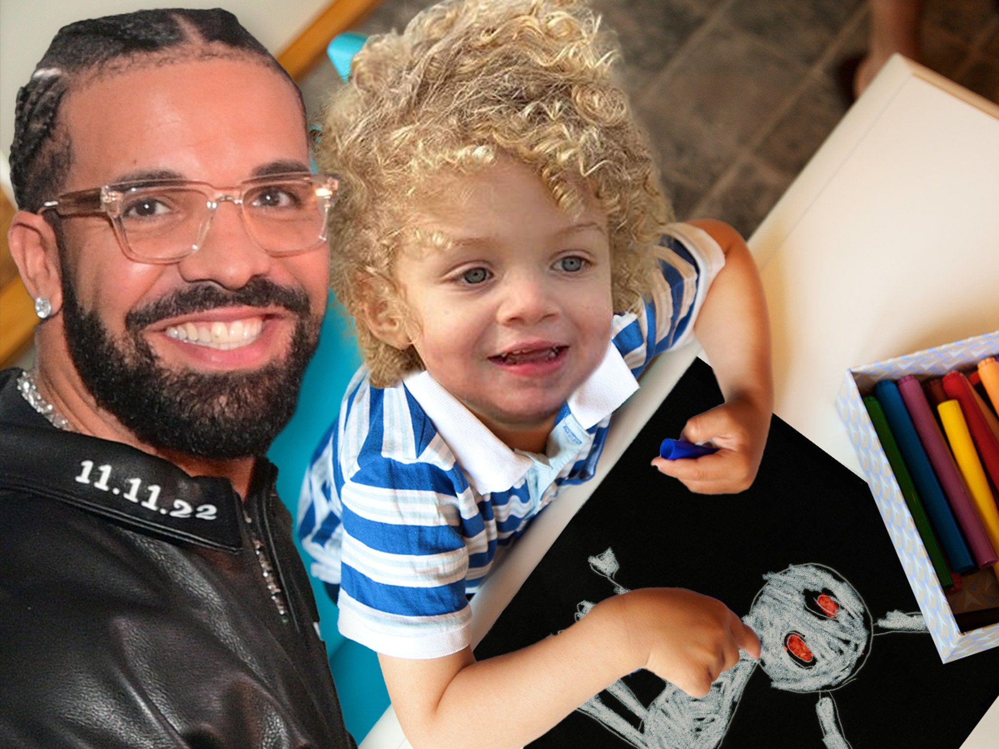 2048x1536 Drake's Son Draws 'For All My Dogs' Album Cover Art