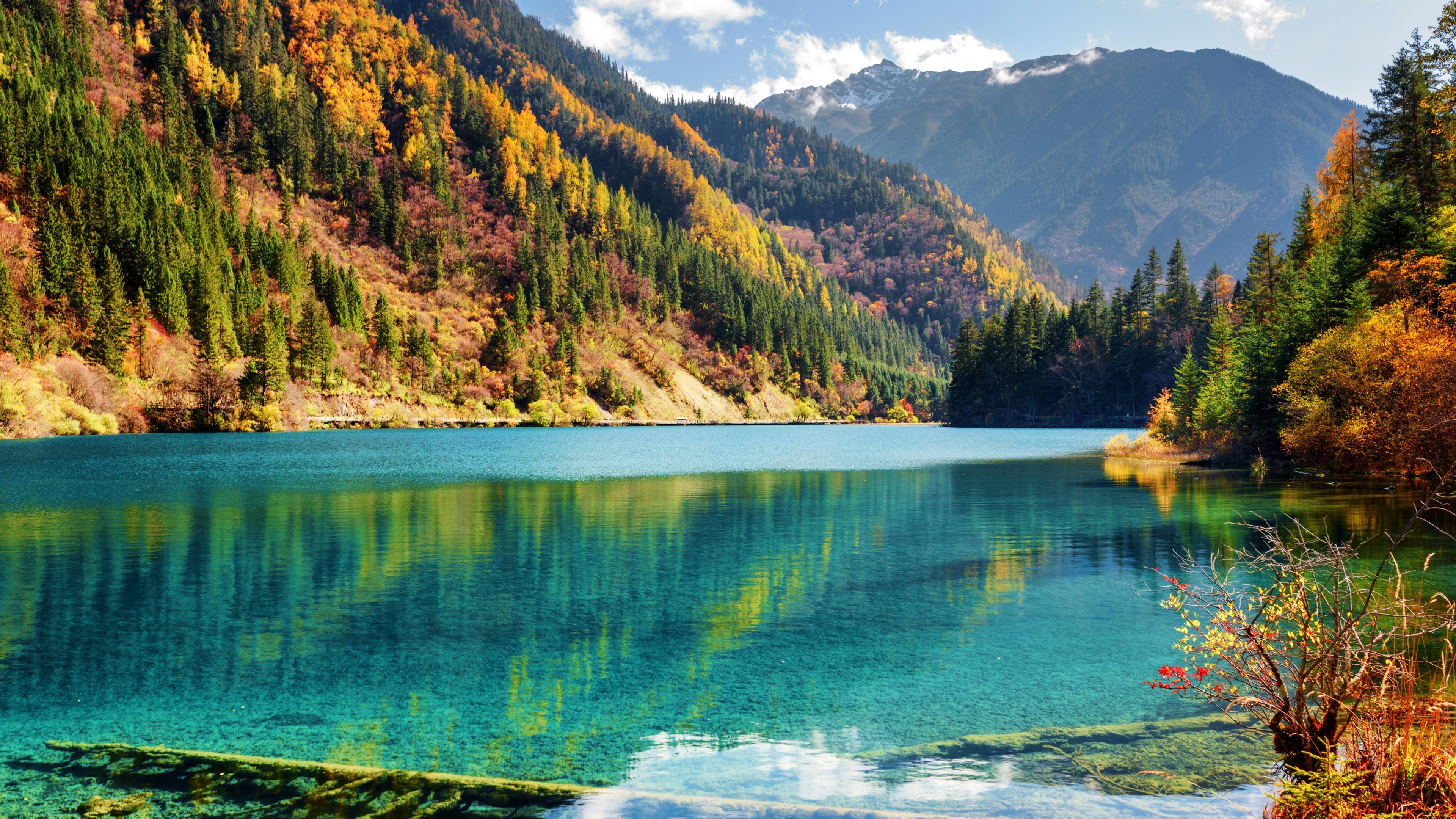 3840x2160 Jiuzhaigou Valley Autumn Wallpaper