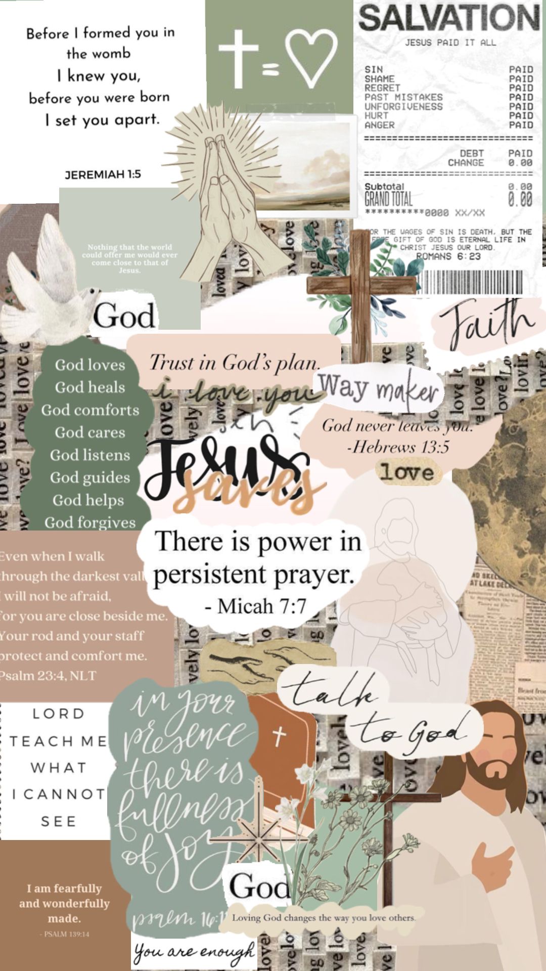 1080x1920 Bible Collage Wallpaper