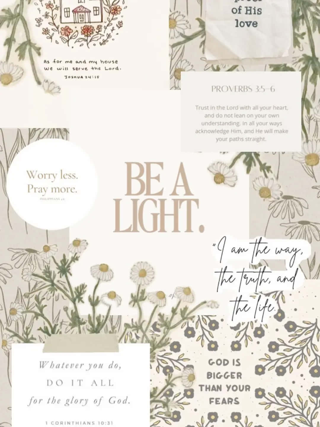 1080x1440 Download Christian Inspirational Collage Aesthetic Wallpaper