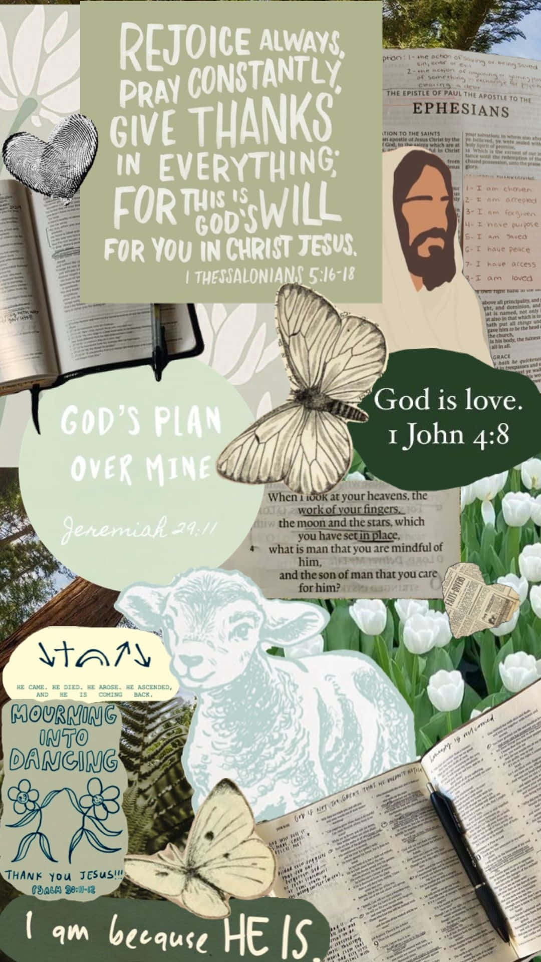1080x1920 Download Christian Inspiration Collage Wallpaper