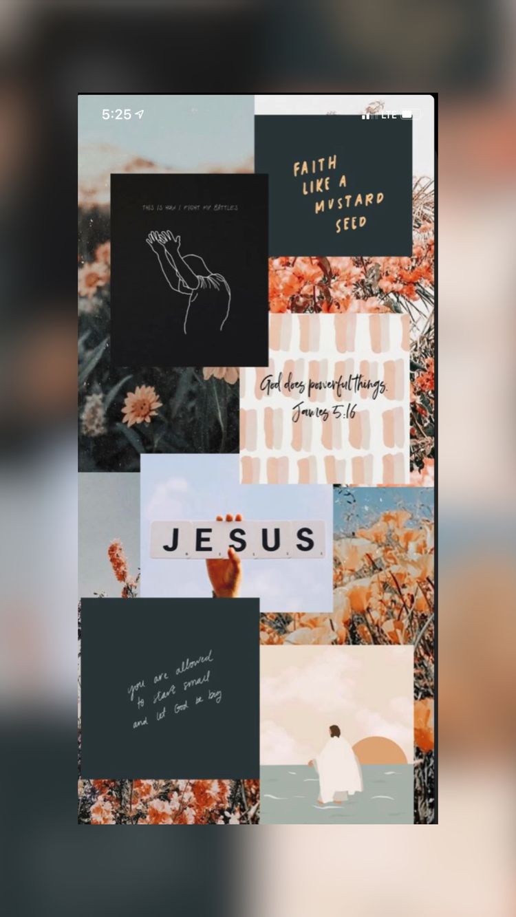 750x1333 Bible Verse Collage Wallpaper