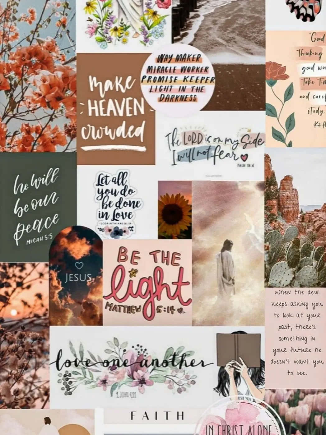 1048x1400 Download Christian Inspiration Collage Wallpaper