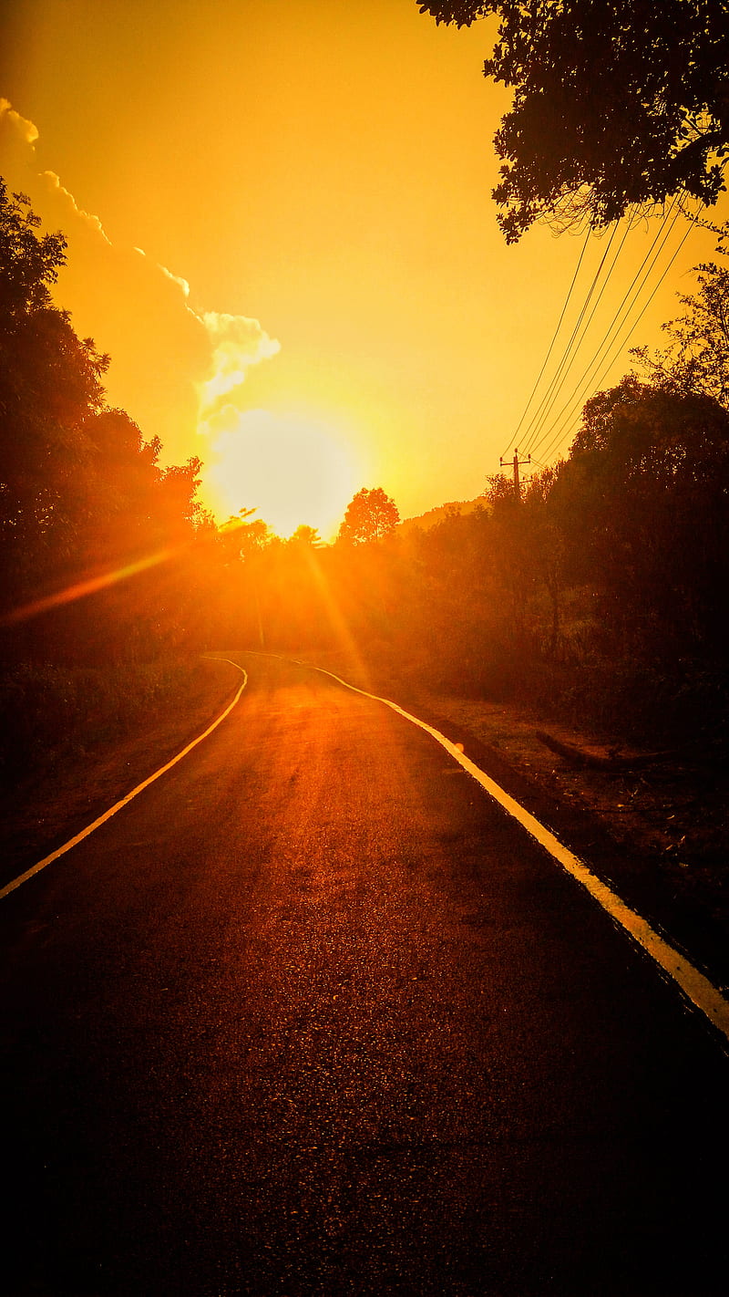 800x1422 Sunset, colorful, coorg, fog, india, indian sunset, karnataka, kodagu, mountains, HD phone wallpaper