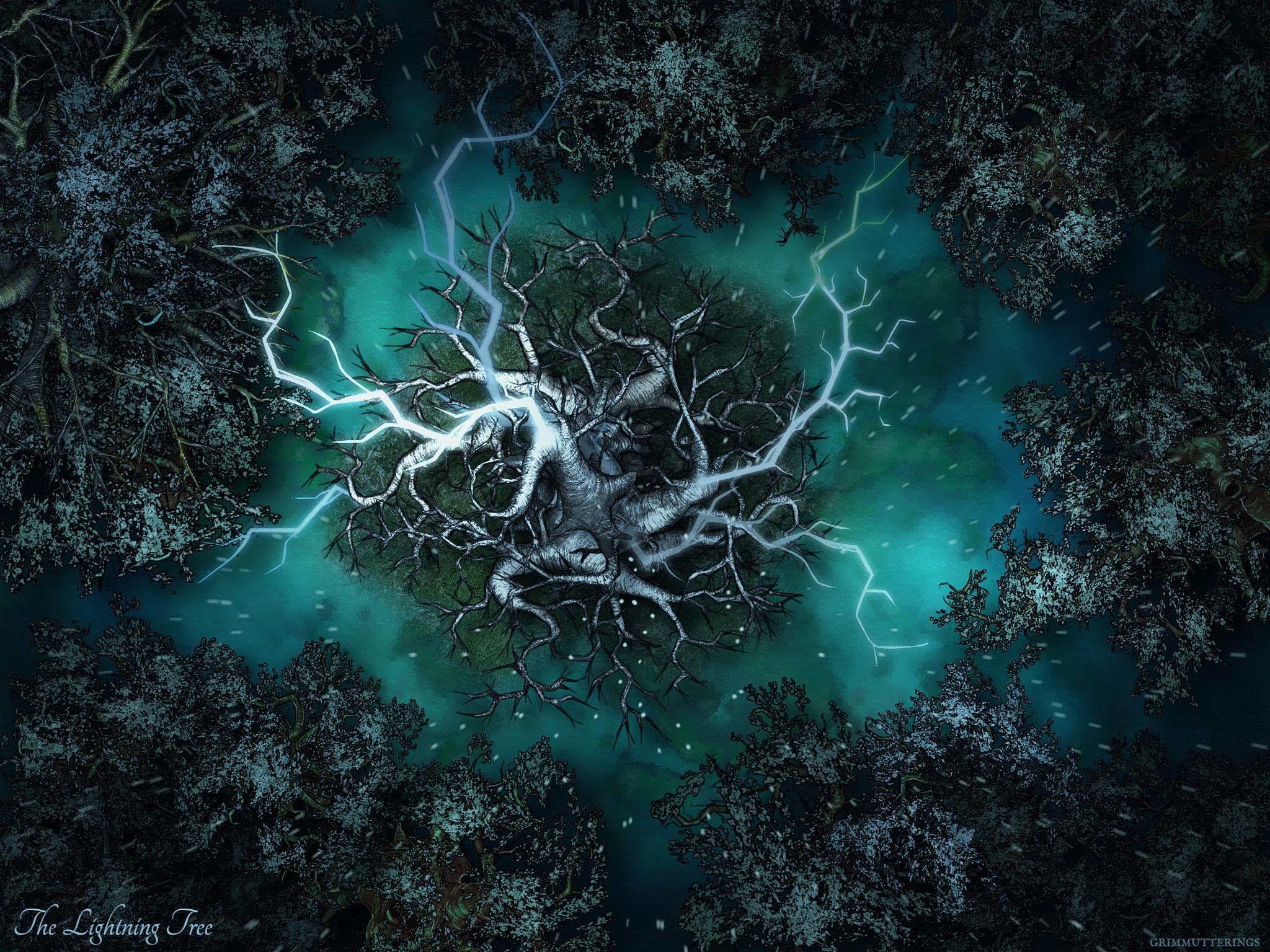 2048x1536 The Lightning Tree