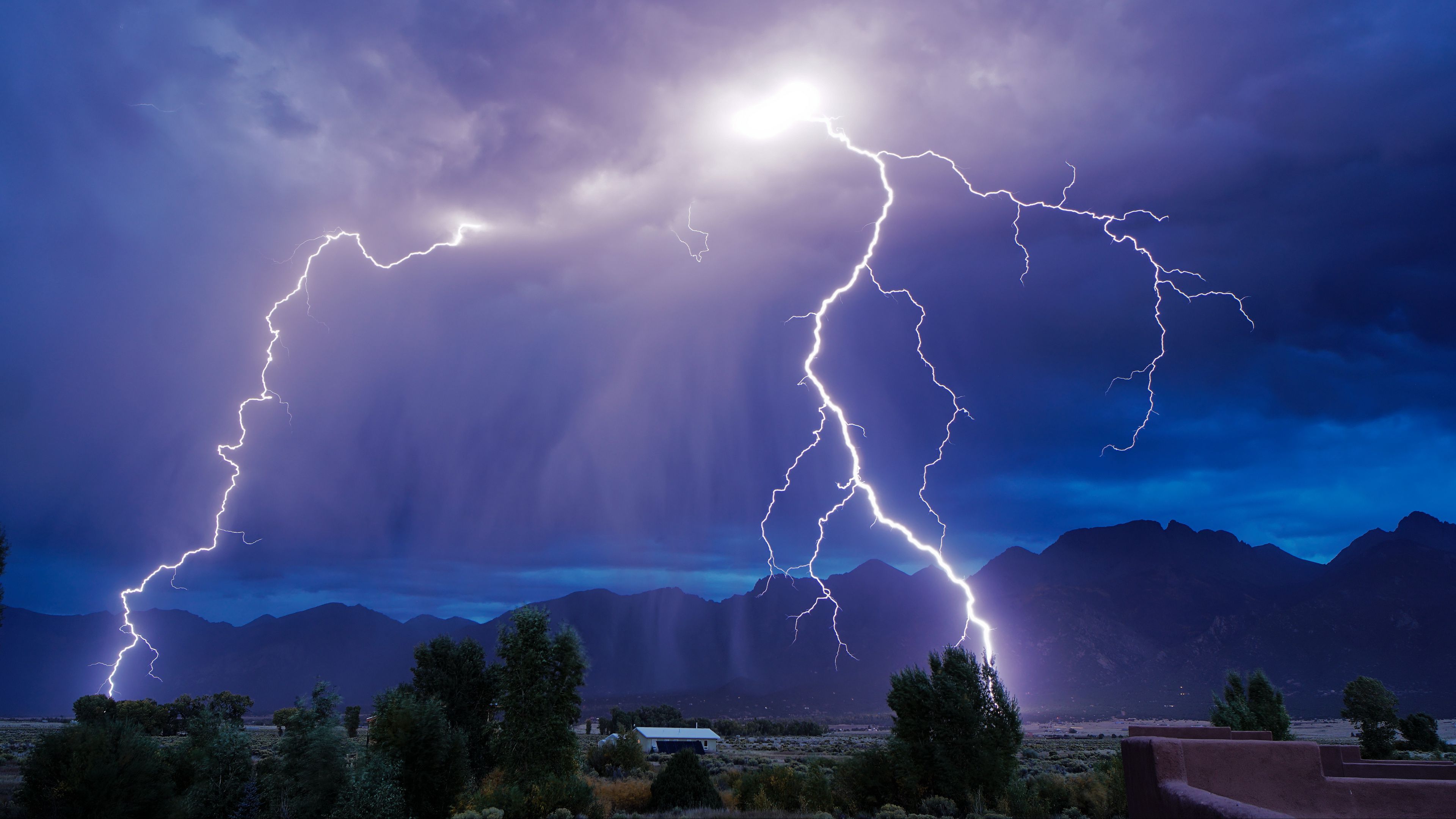 3840x2160 Download wallpaper 3840x2160 lightning, thunderstorm, sky, nature 4k uhd 16:9 HD background