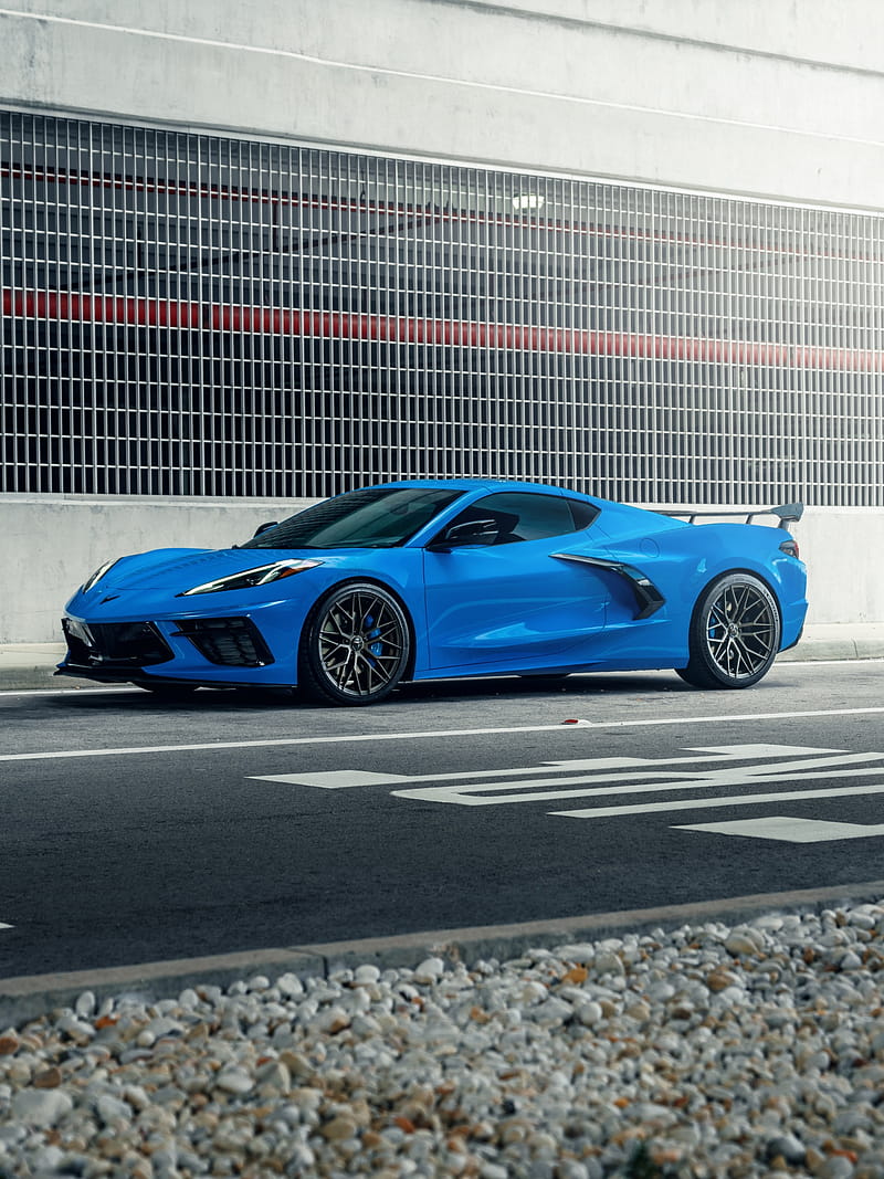 800x1067 Chevrolet Corvette C Blue, Tarmac, , Cars, corvette cars HD phone wallpaper