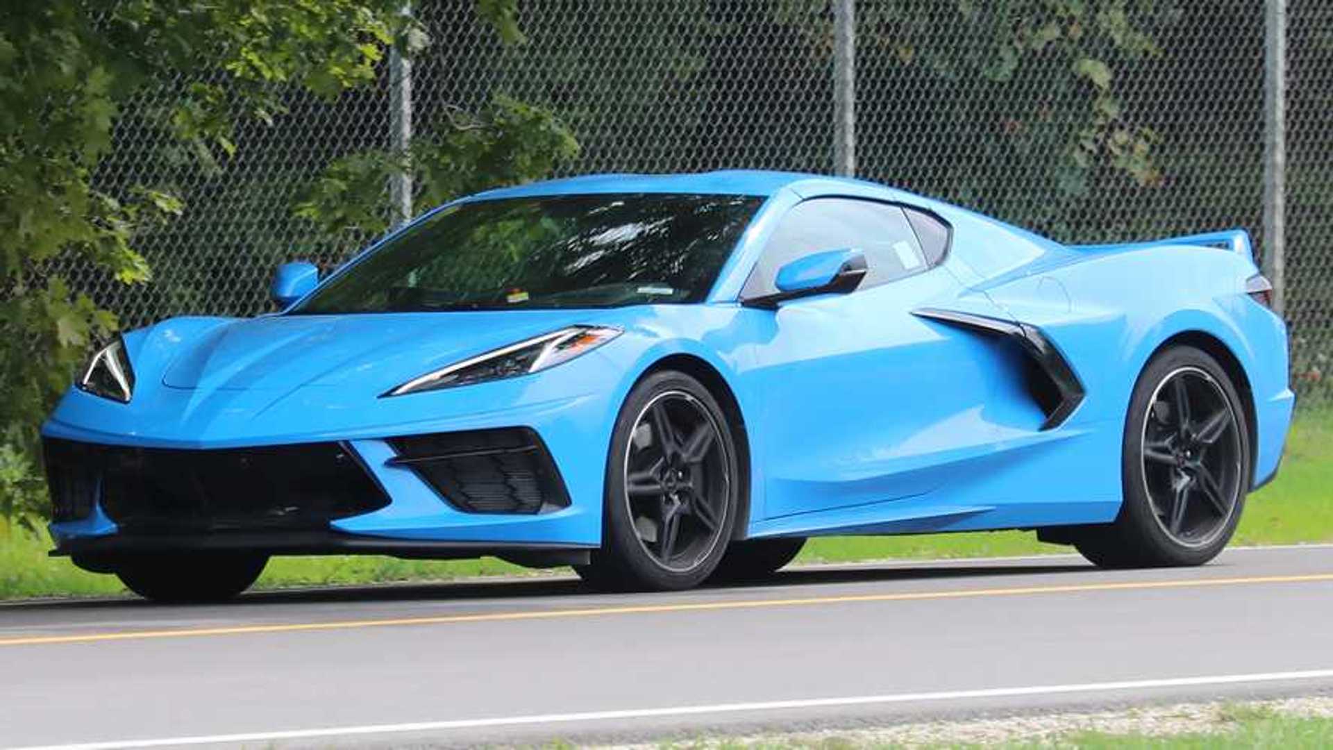 1920x1080 Corvette Spied In Rapid Blue Better Watch Out For Gargamel