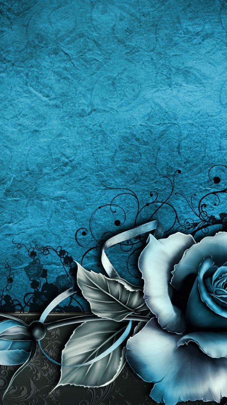 750x1334 Aqua Blue iPhone Wallpaper