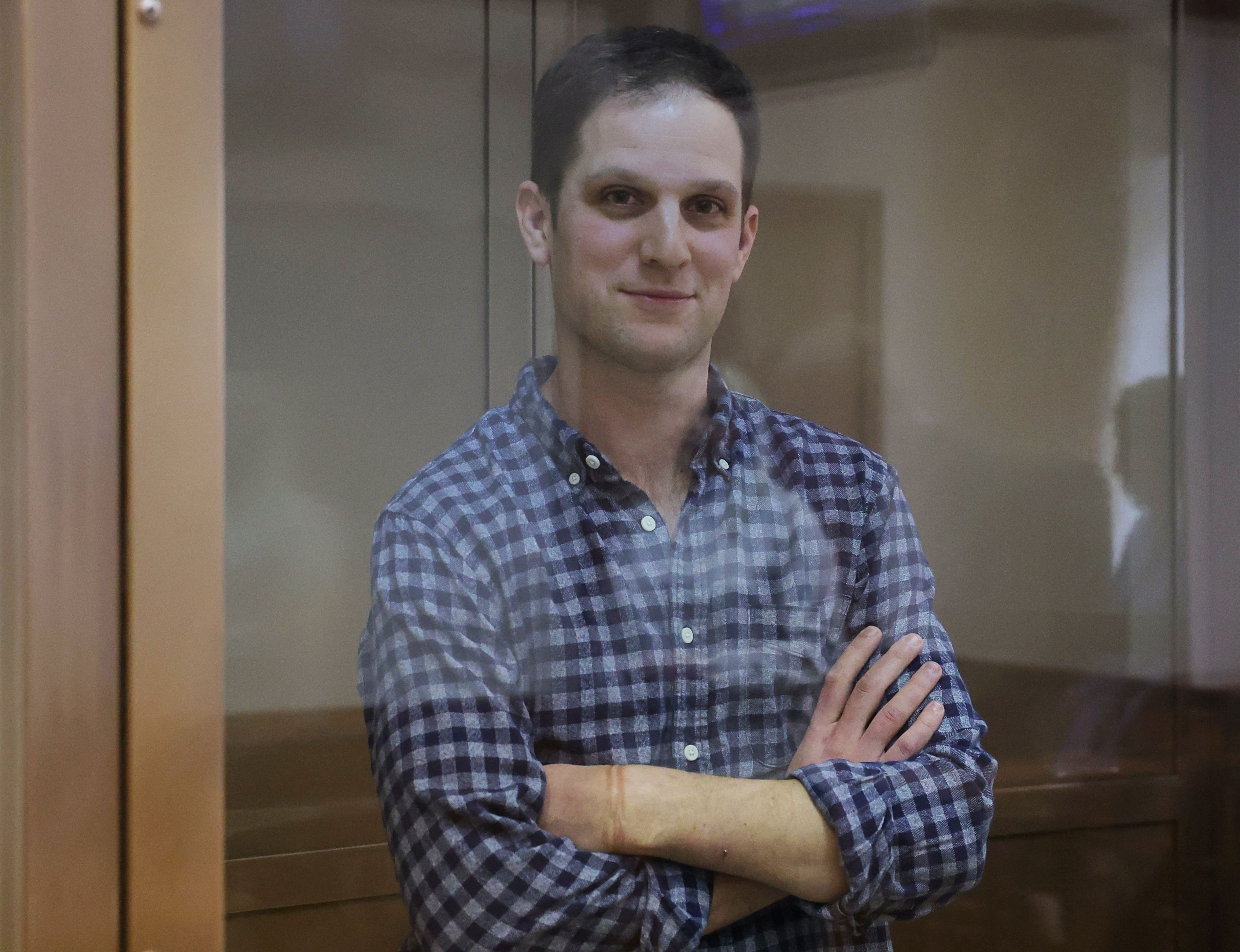 4056x3114 Evan Gershkovich: Wall Street Journal reporter appears in Moscow to appeal his detention