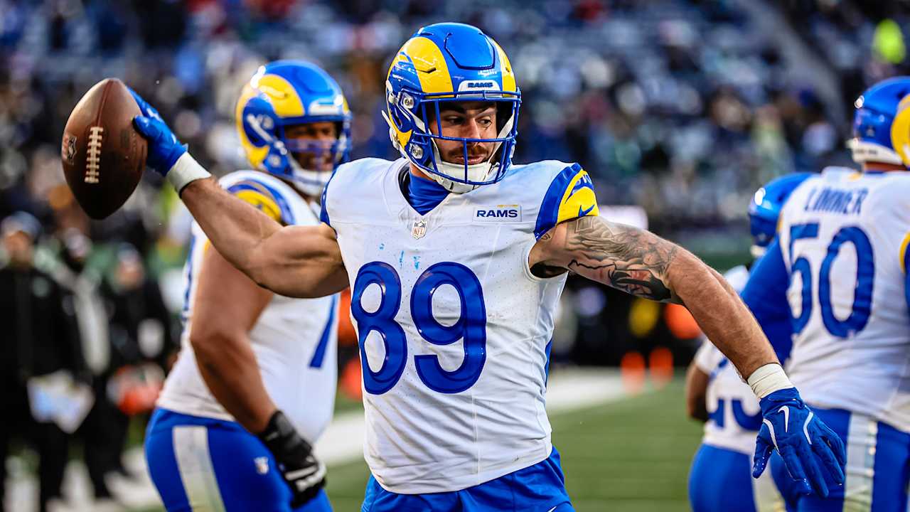 1280x720 Tyler Higbee Touchdown. Los Angeles Rams Highlights. Week 16 vs. New York Jets at MetLife Stadium