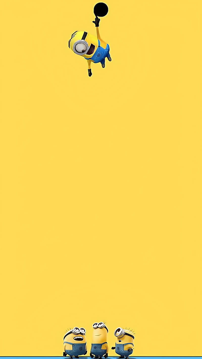 800x1422 Punch Hole Camera, Minions, animated, HD phone wallpaper