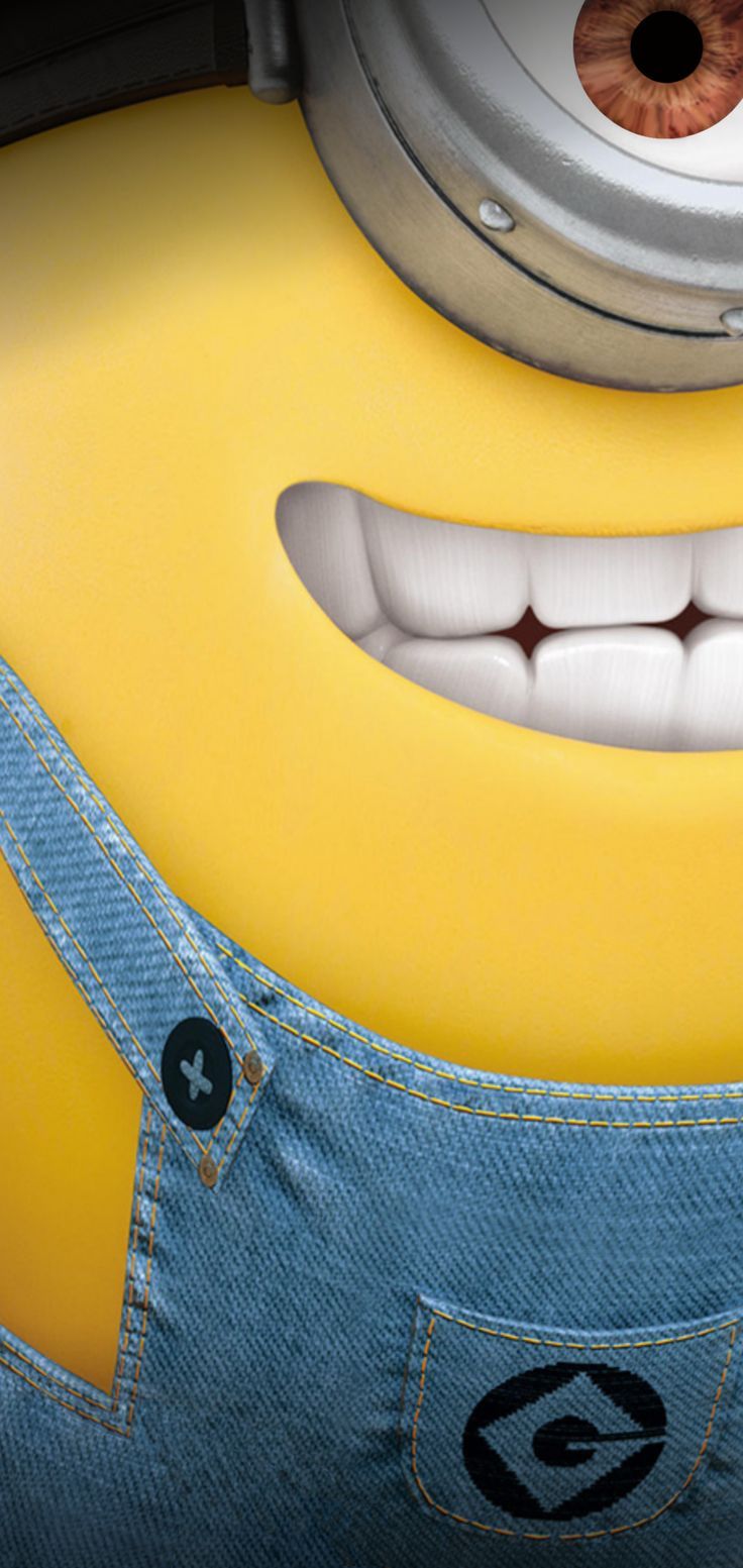736x1553 Galaxy S10 Wallpaper. Minion wallpaper iphone background, Minions close up, A minion