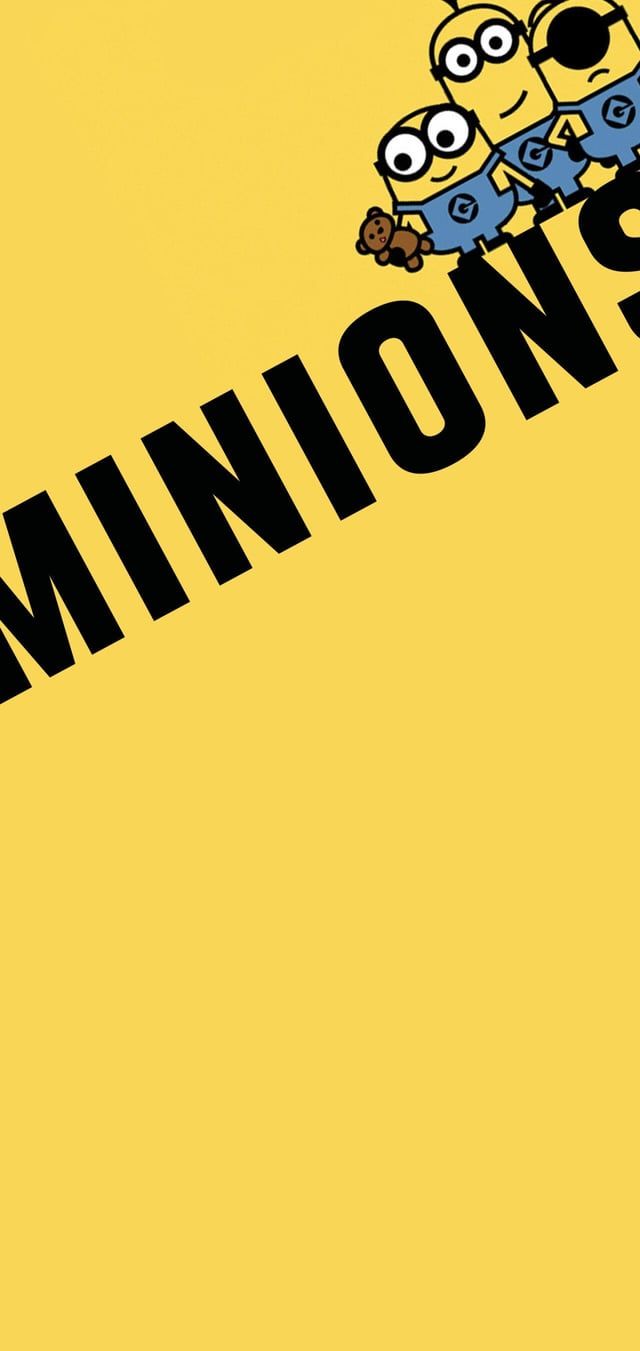 640x1351 Minions wallpaper with camera cuthole for S10