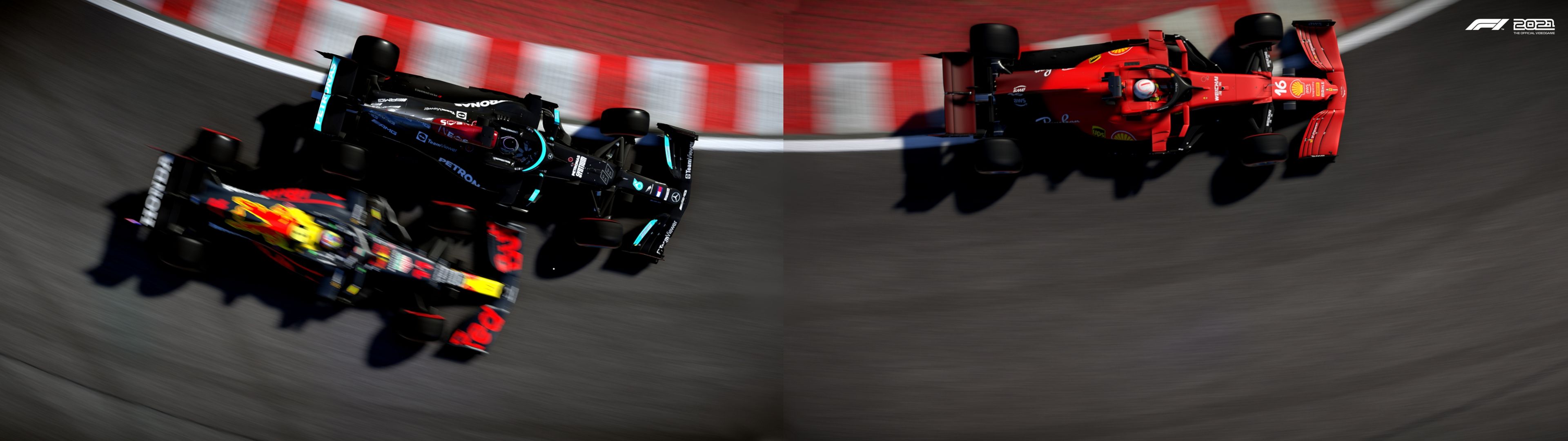 3840x1080 Trying to make a dual screen wallpaper with photo mode, looks decent. (The seam is hidden by the monitors so you can t see it irl)