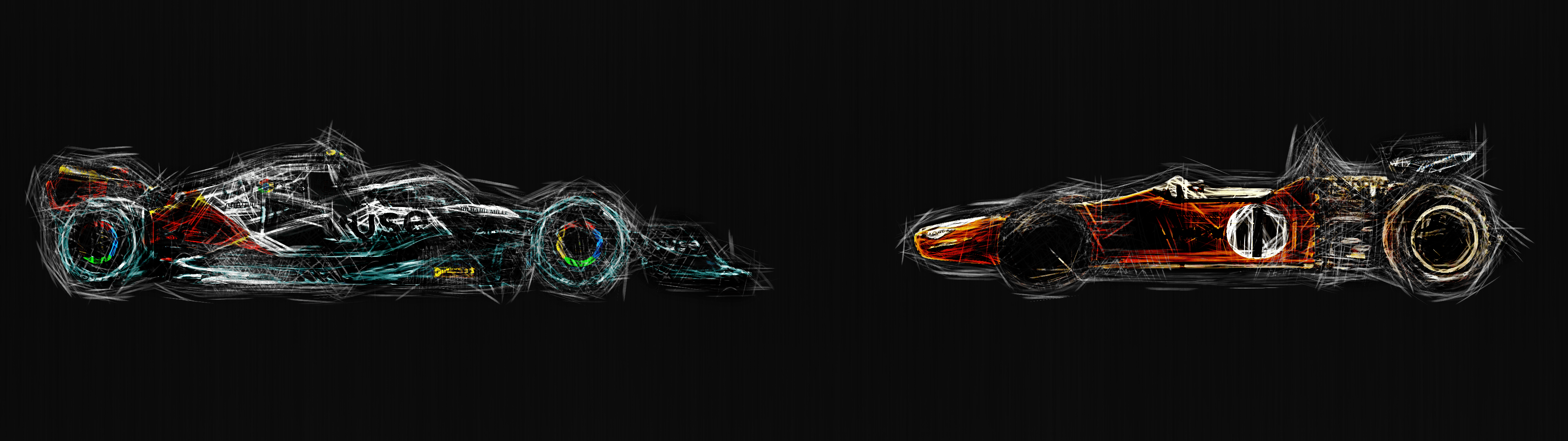 3840x1080 I Work With 2 Monitors, So I Made A Background Wallpaper For Myself (3840 X 1080)