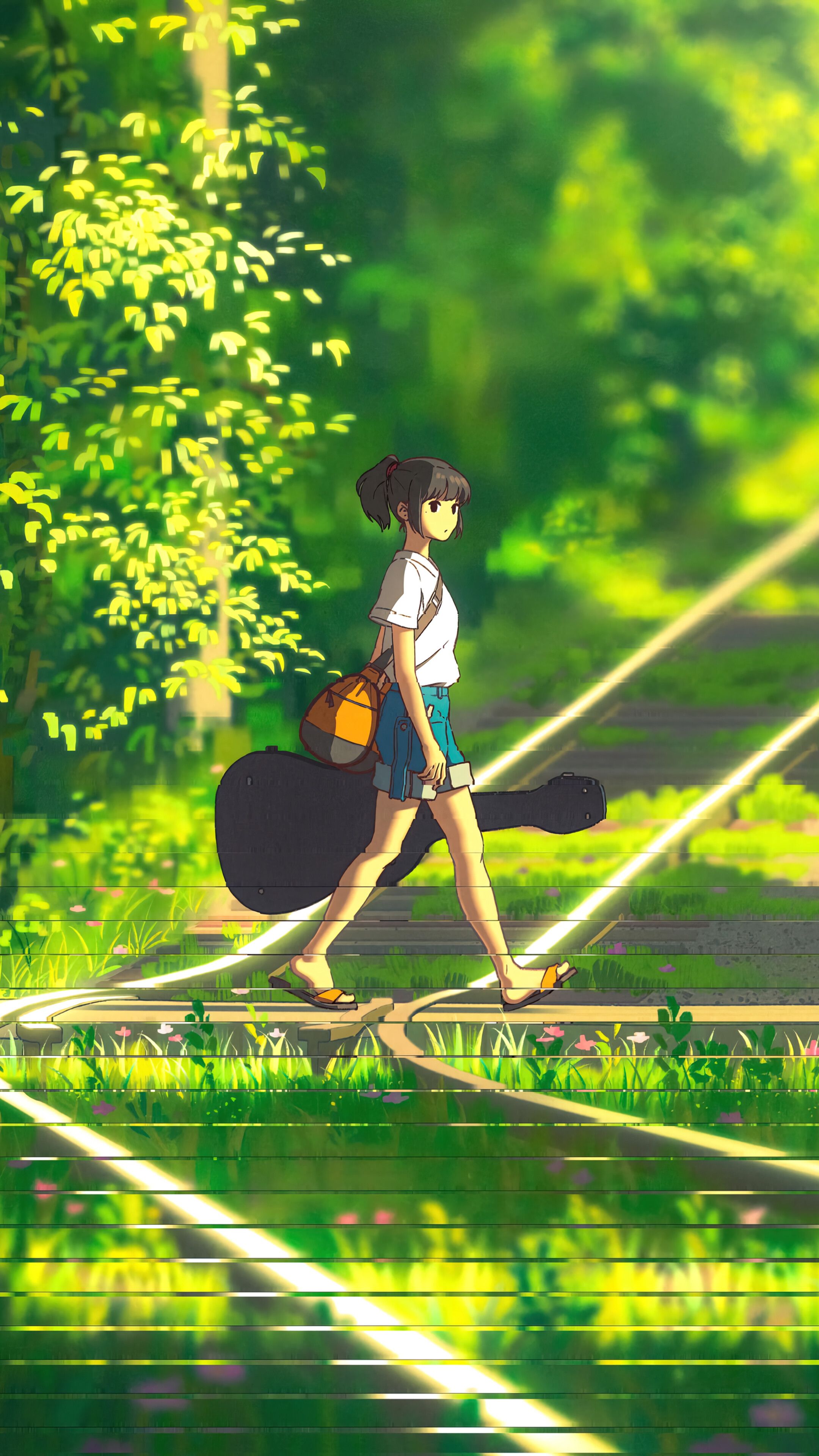 2160x3840 Anime 4k Green Wallpaper