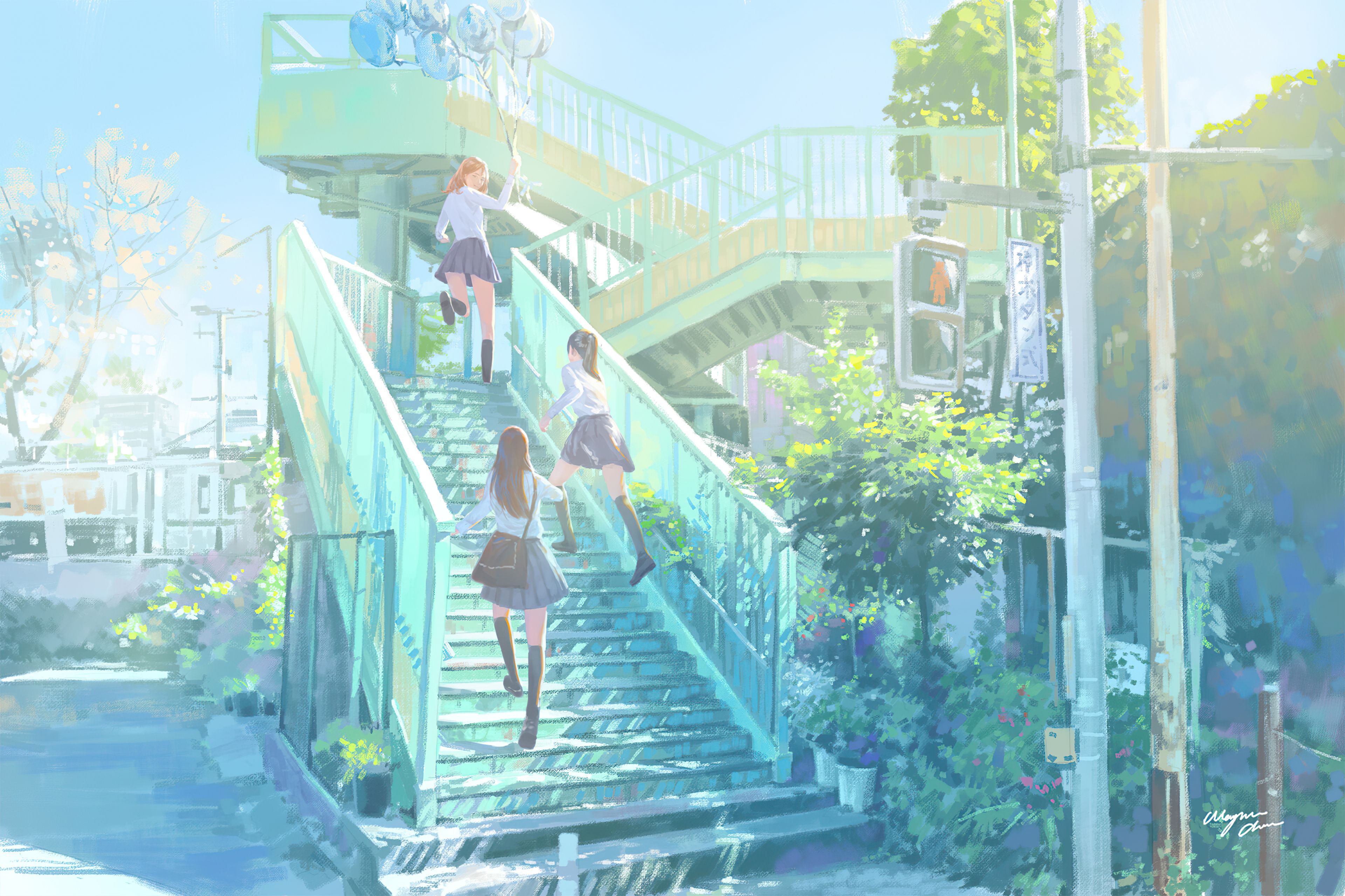 3840x2560 Anime Girls After School 4k Wallpaper, HD Anime Wallpaper, 4k Wallpaper, Image, Background, Photos and Picture