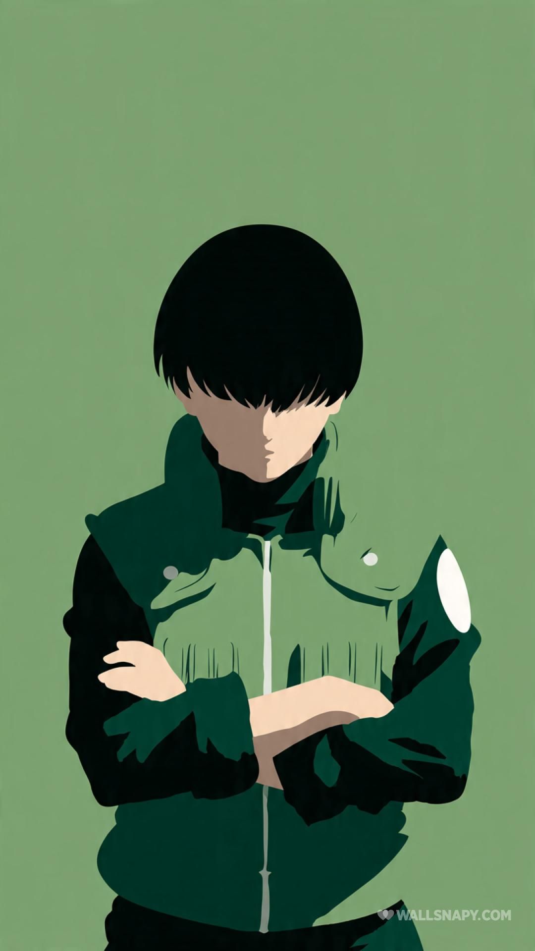 1080x1920 Rock lee clean style anime mobile 4k wallpaper