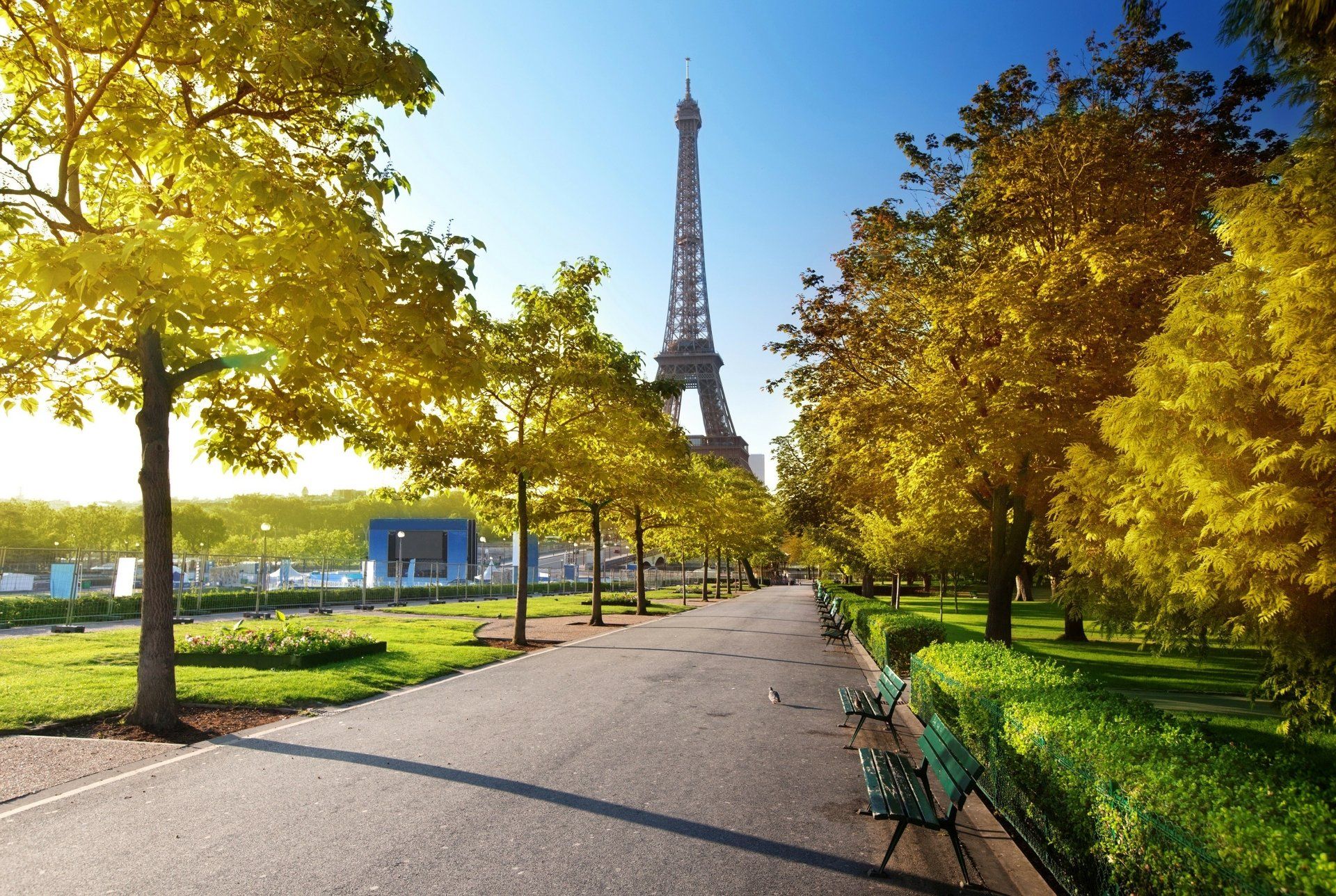 1920x1288 Autumn Glow at Eiffel Tower Wallpaperx2348