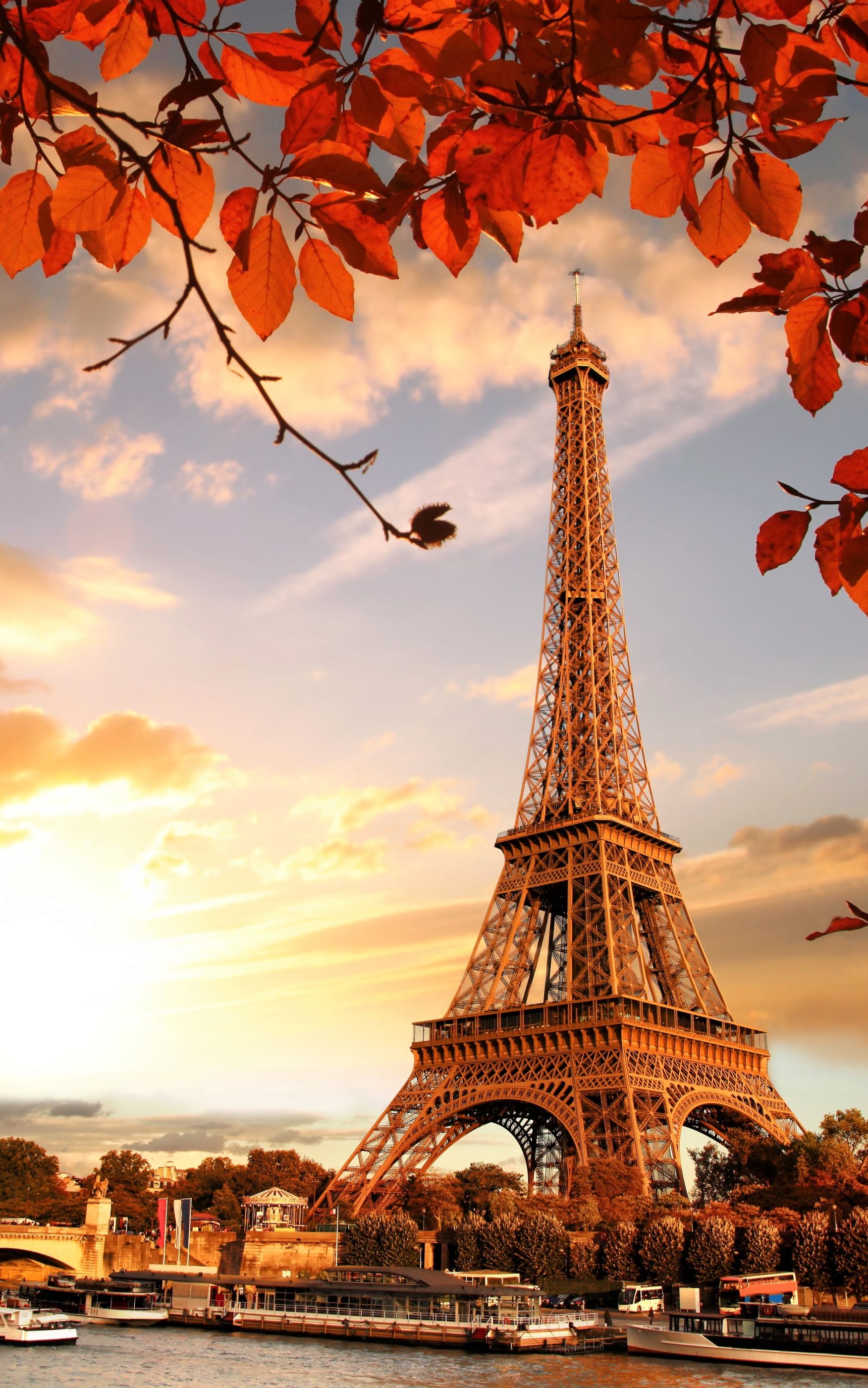 1752x2800 Phone wallpaper: Paris, Man Made, Eiffel Tower, France, Monument, Fall, Monuments 1176224