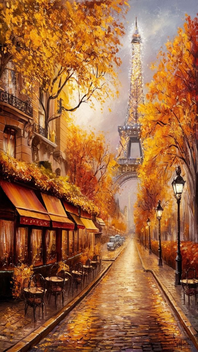 675x1200 paris autumn wallpaper background