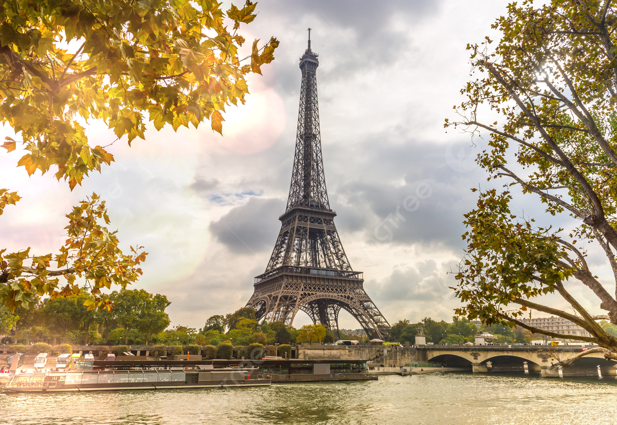 1200x828 Autumnal View Of The Eiffel Tower By The Seine Paris France Photo Background And Picture For Free Download