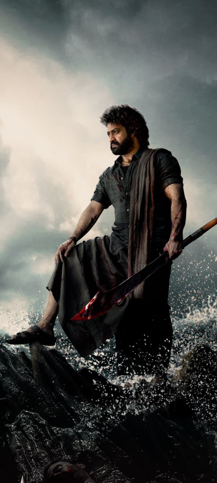 736x1634 Ntr devara image HD. Ntr photo full hd, Ntr wallpaper full hd, Indian films
