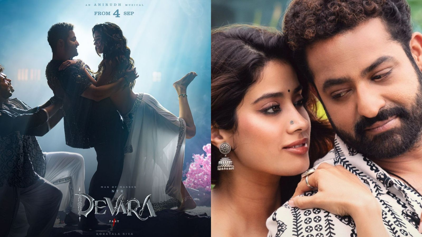 1600x900 Janhvi Kapoor, Jr. NTR tease in a steamy poster for new song Daavudi from Devara: Part fans say 'cannot recover'