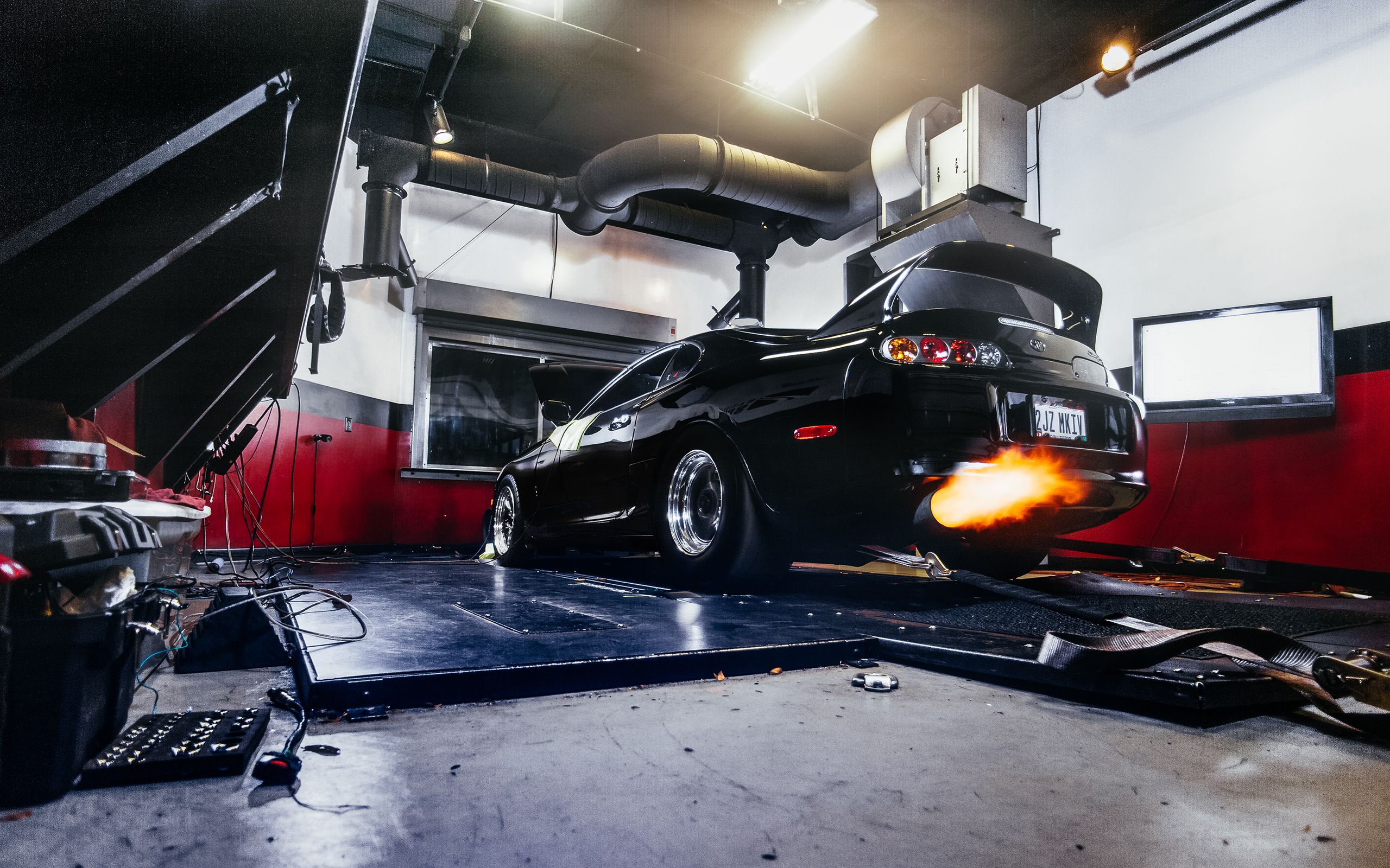2560x1600 toyota, Supra, Tuning, Fire Wallpaper HD / Desktop and Mobile Background
